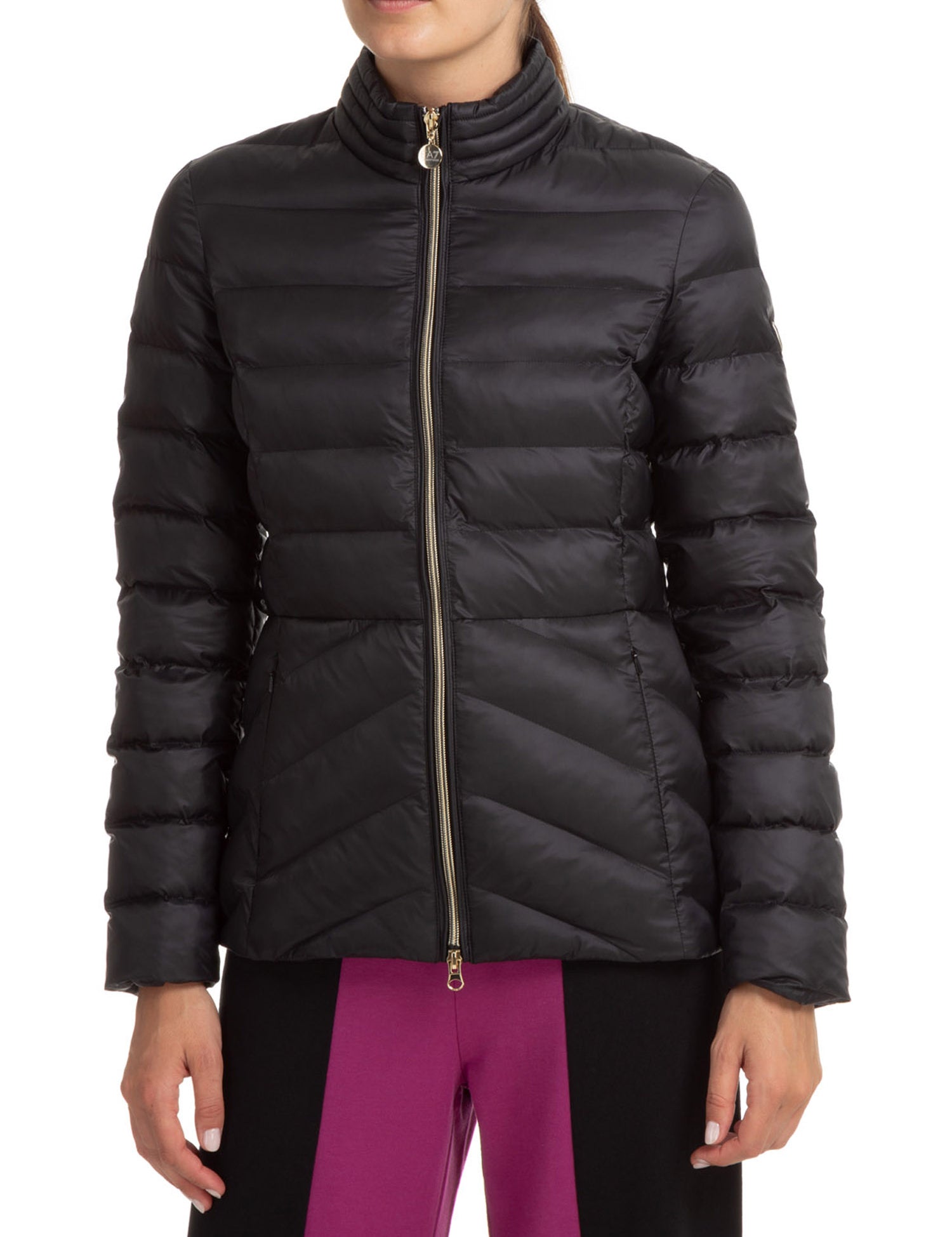 Piumini Nero Ea7 Emporio Armani
