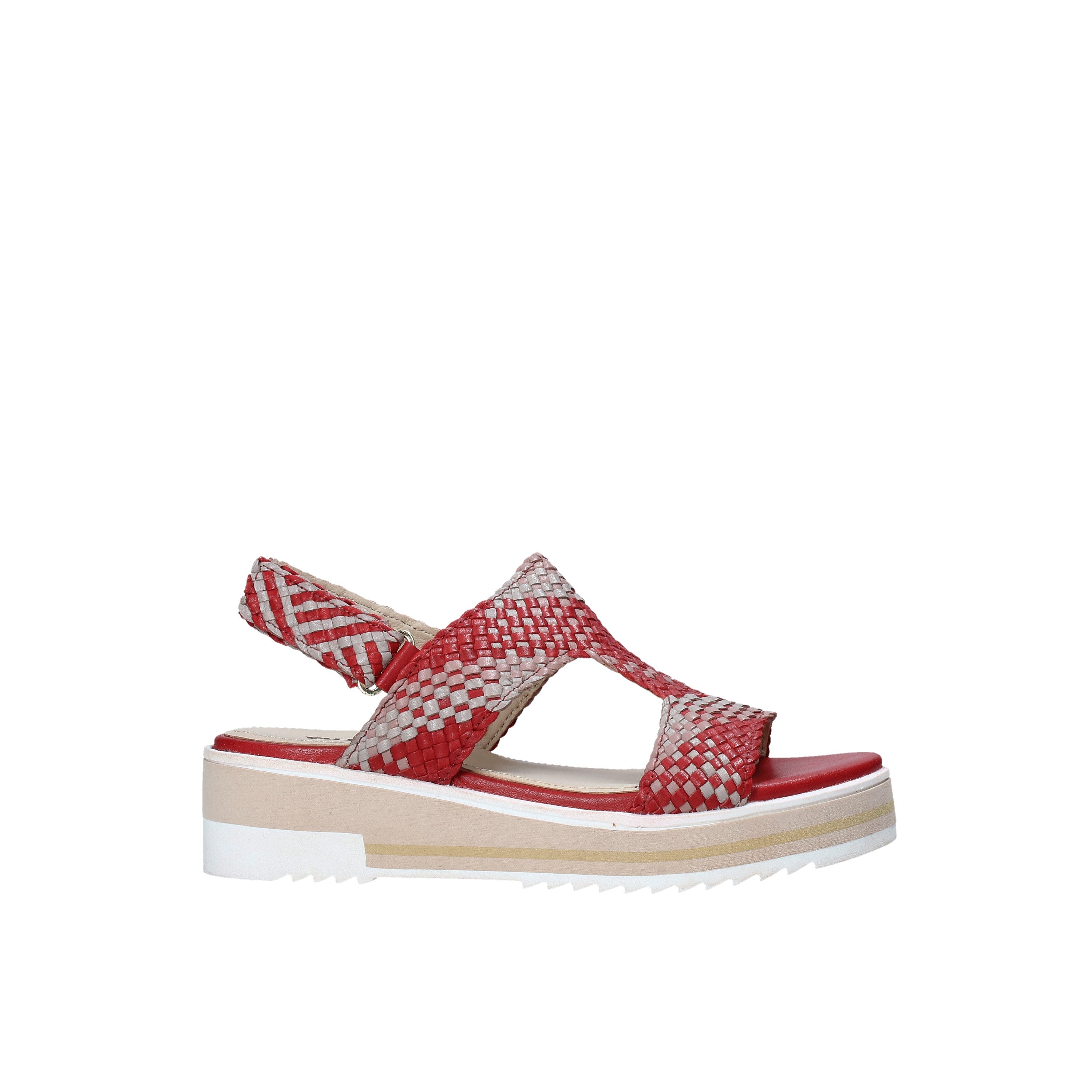 Sandali con strappi Rosso Valleverde