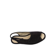 Sandali con strappi Nero Valleverde