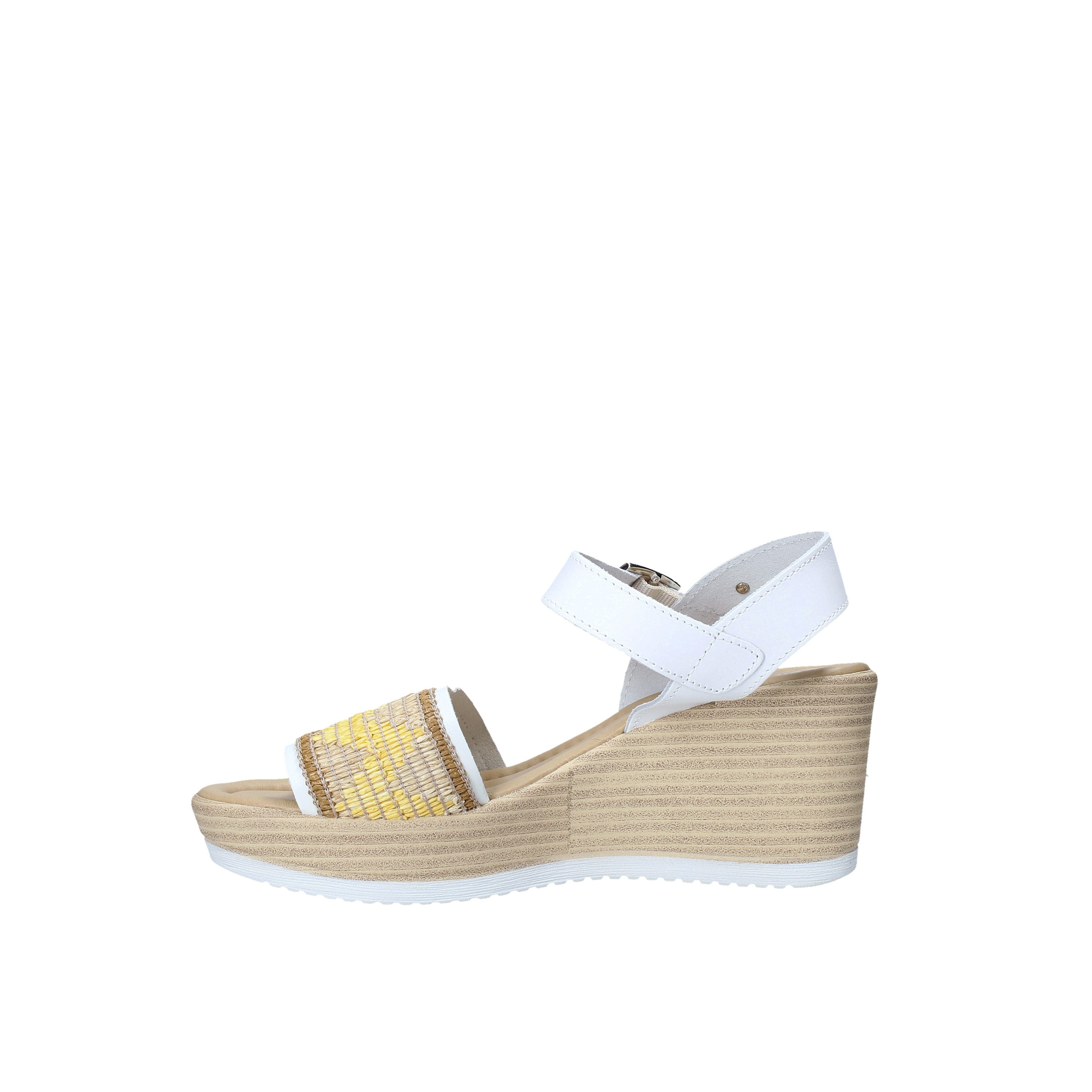 Sandali zeppa Bianco Valleverde