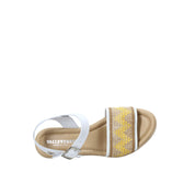 Sandali zeppa Bianco Valleverde