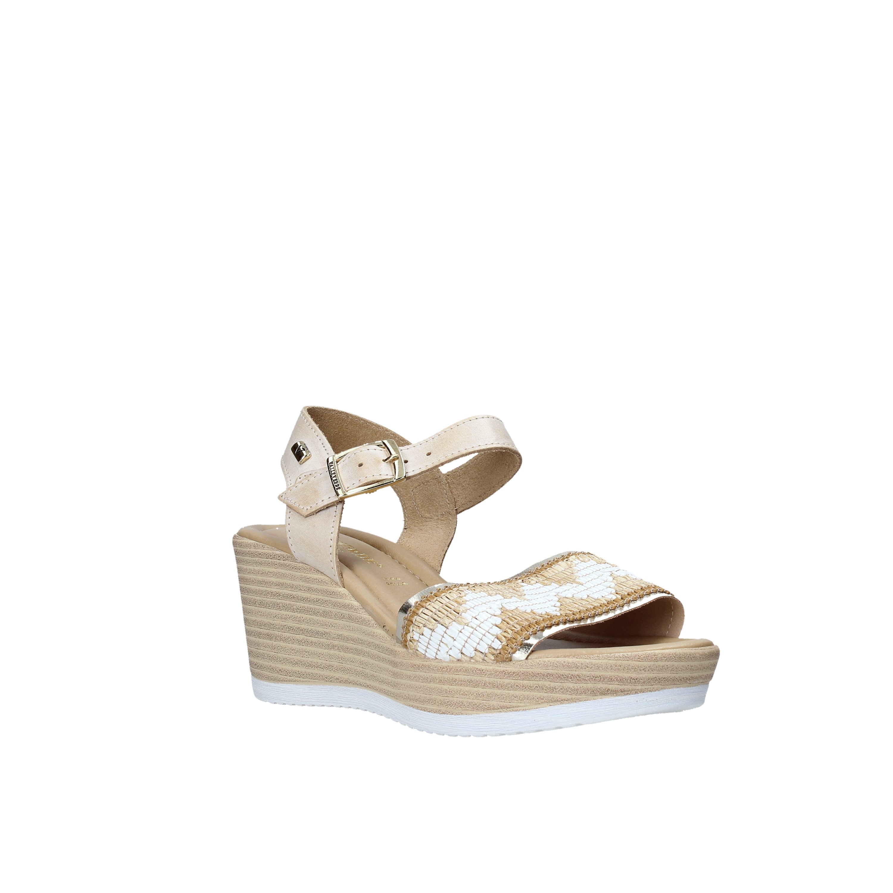 Sandali zeppa Beige Valleverde