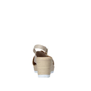 Sandali zeppa Beige Valleverde