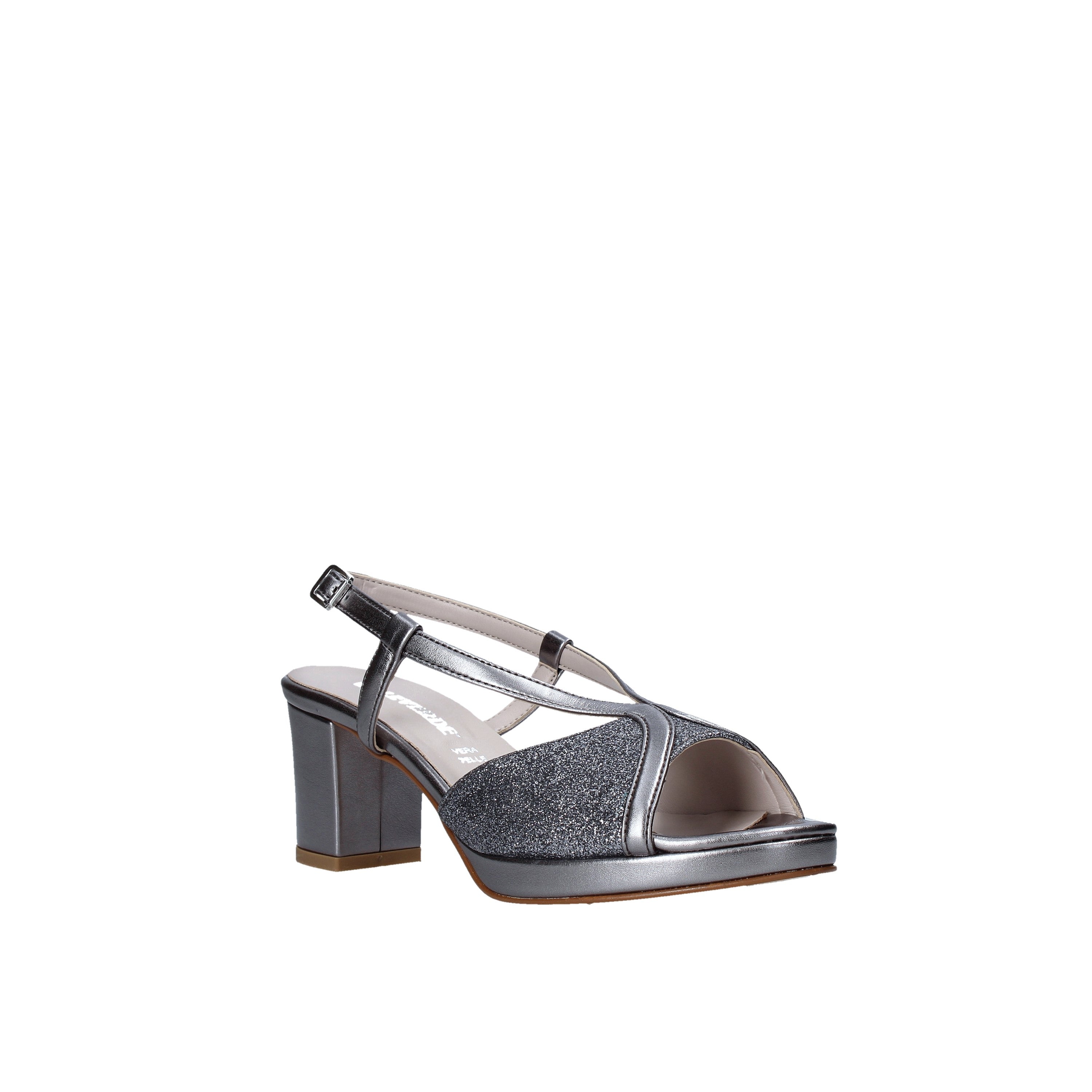 Sandali tacco Grigio Valleverde
