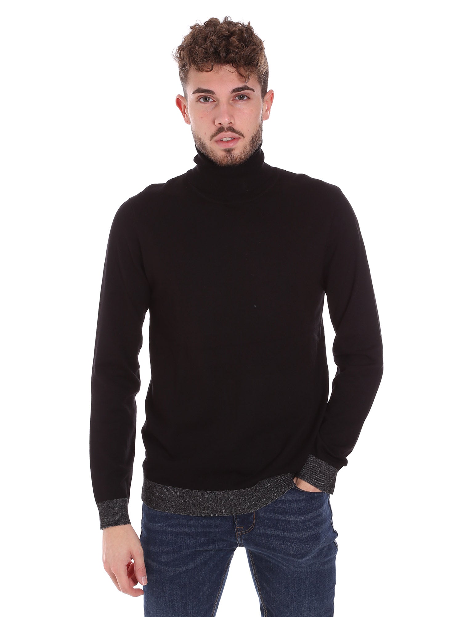 Maglie a collo alto Nero Gaudi