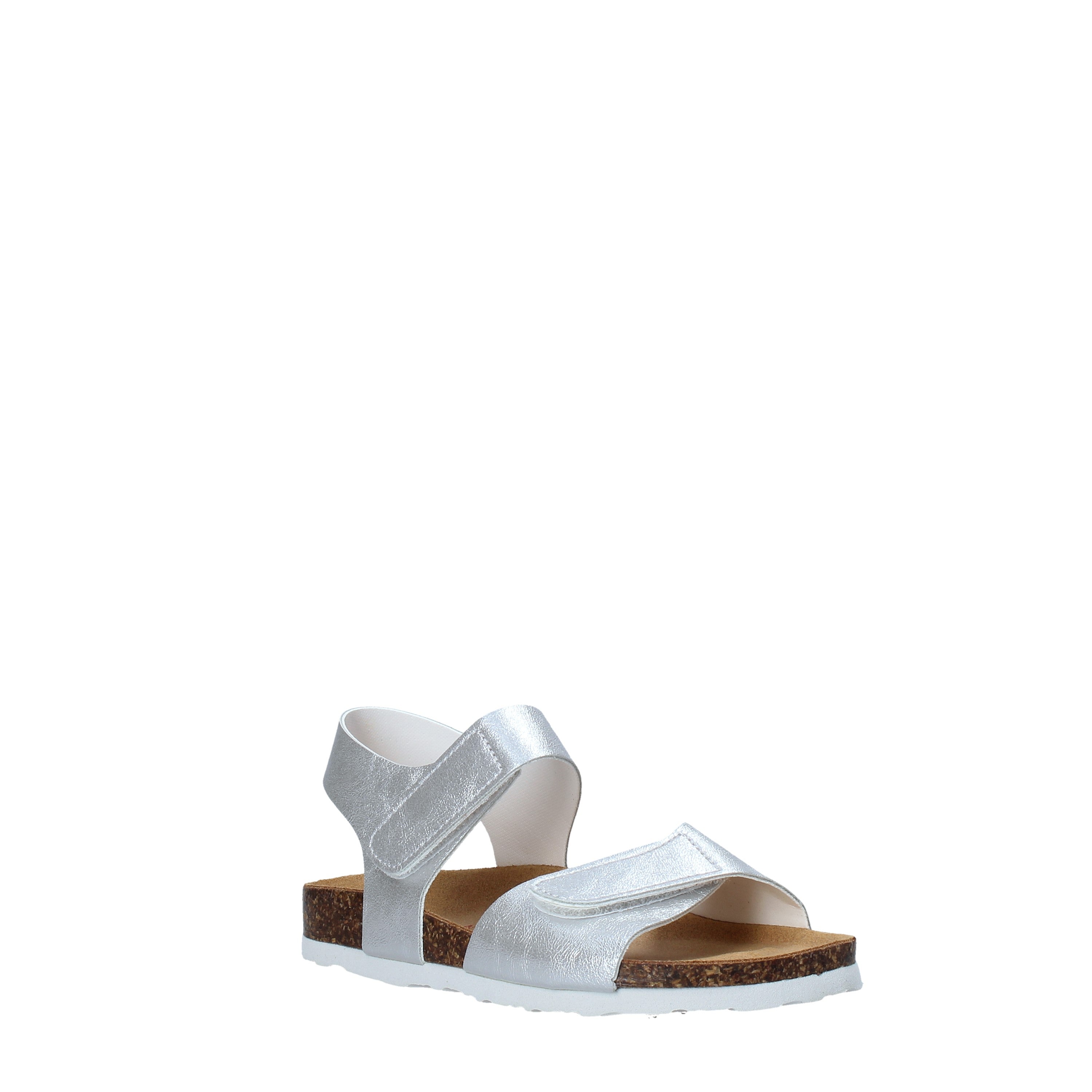 Sandali con strappi Argentato Bionatura Kids