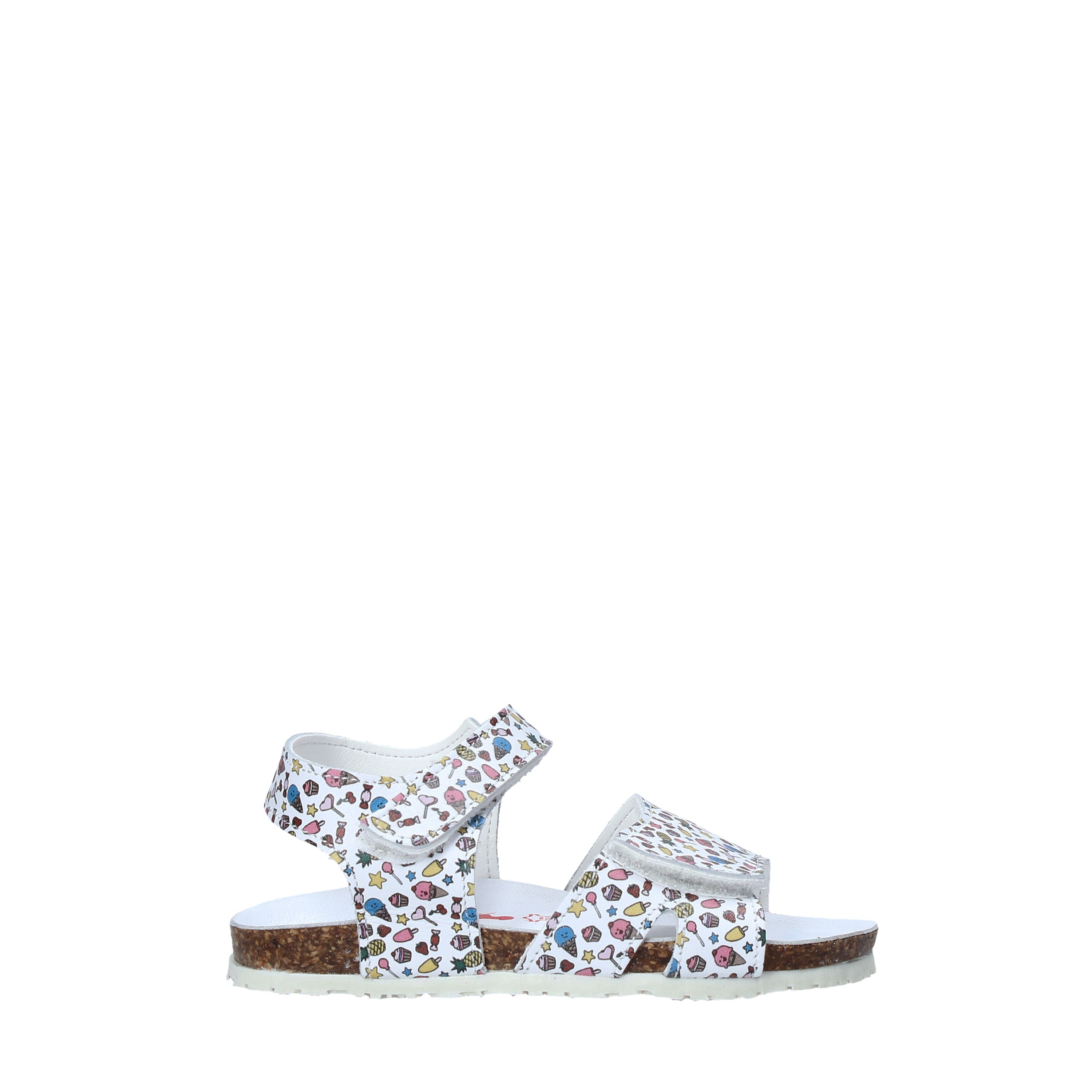 Sandali con strappi Bianco Bionatura Kids