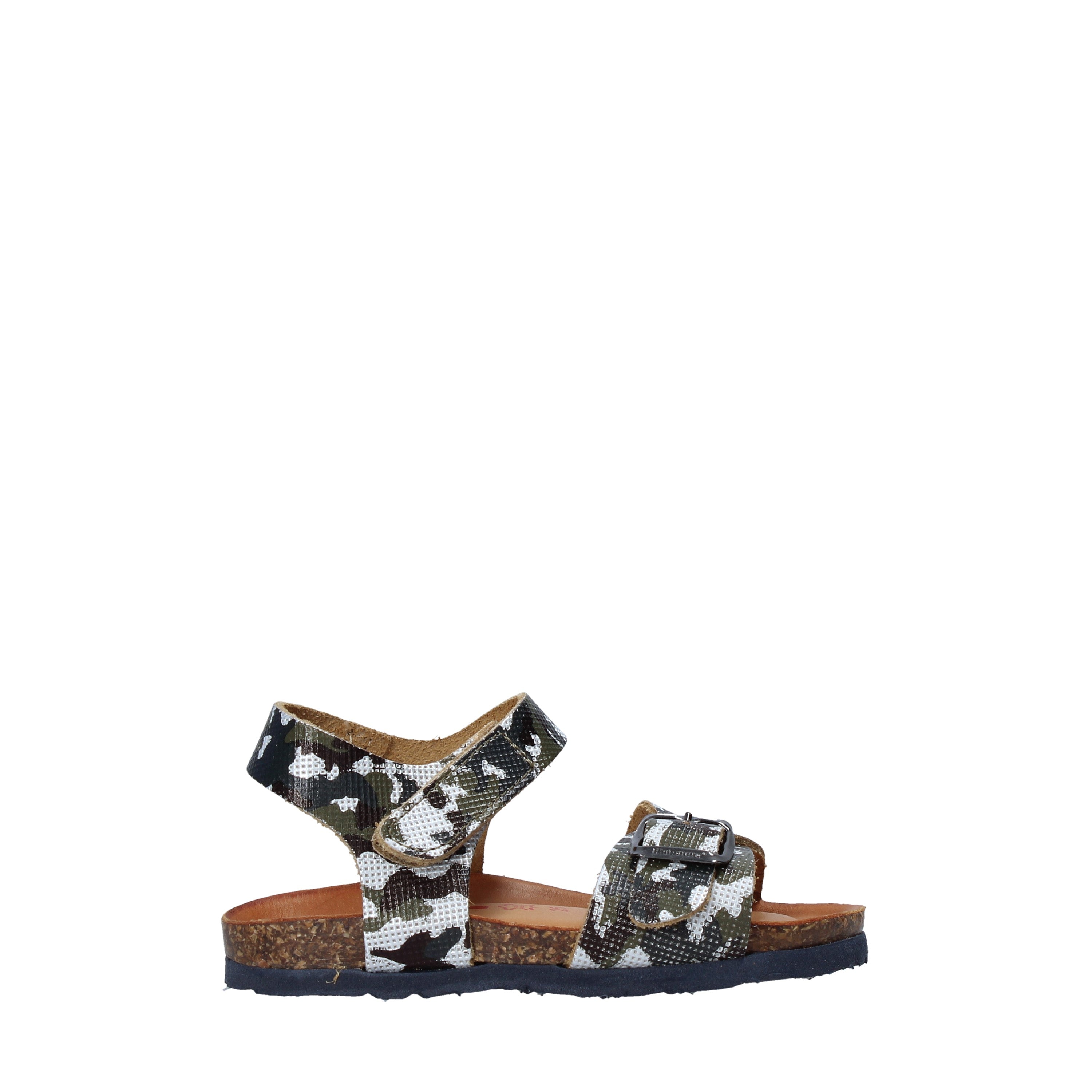 Sandali con strappi Verde Scuro Bionatura Kids