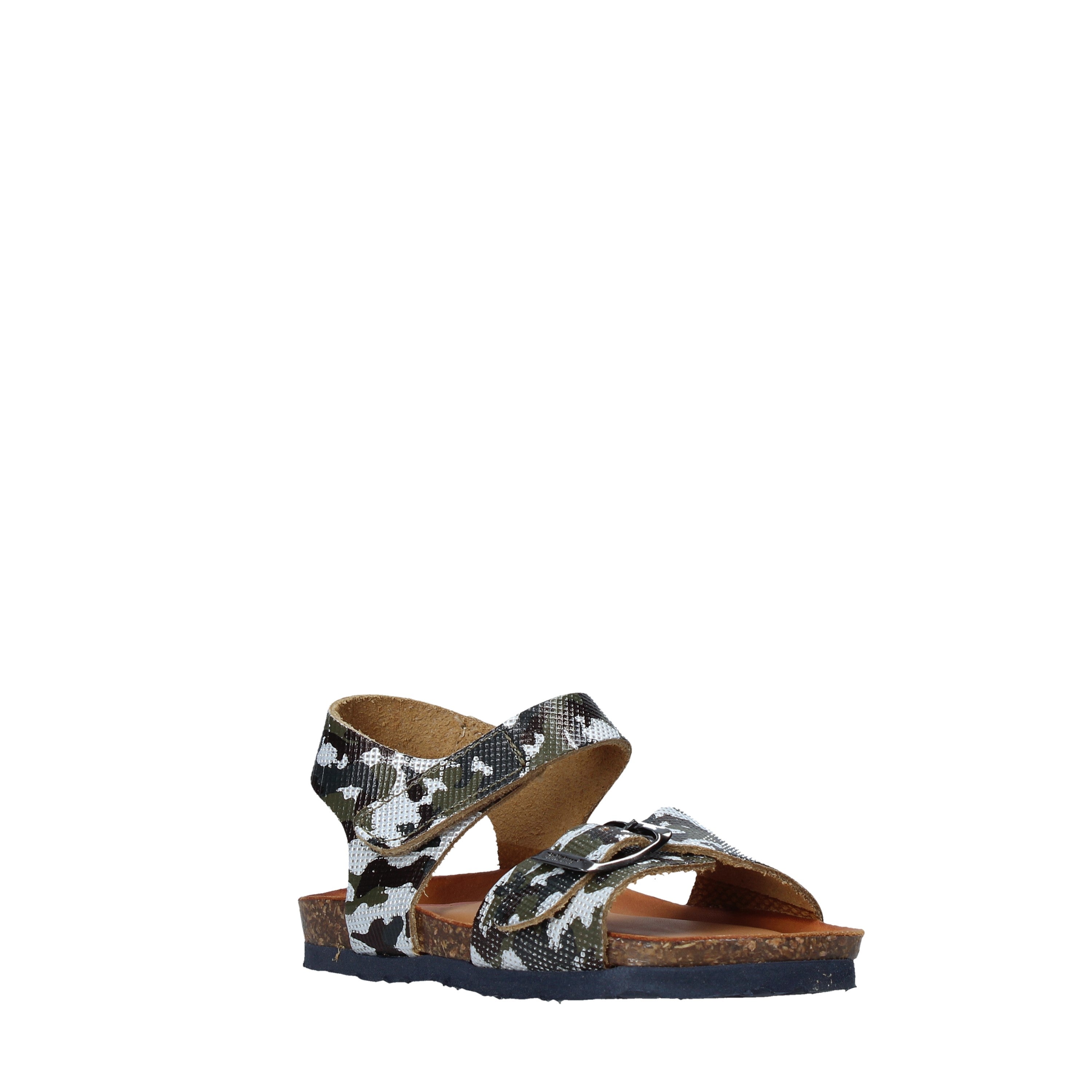 Sandali con strappi Verde Scuro Bionatura Kids