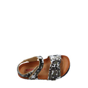 Sandali con strappi Verde Scuro Bionatura Kids