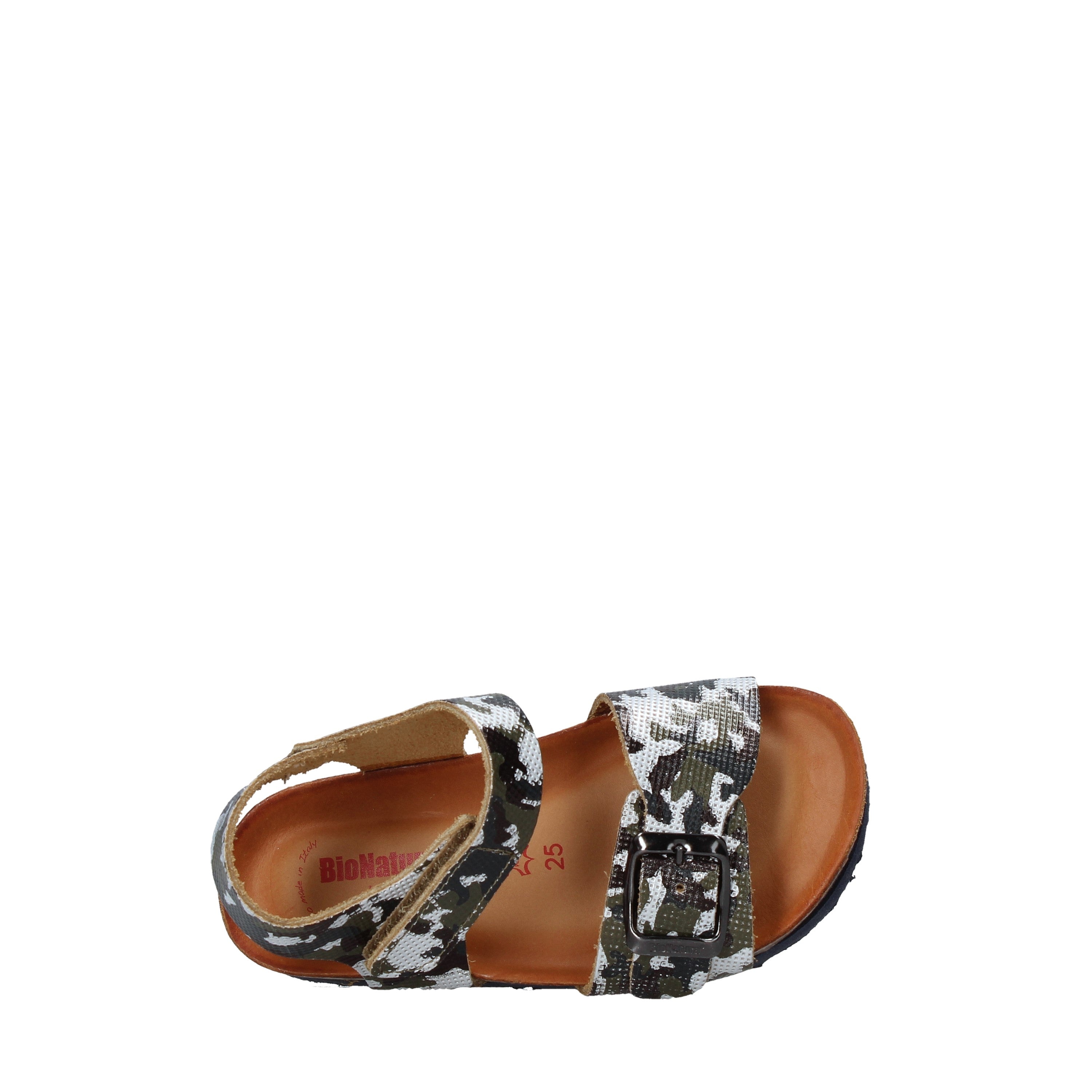 Sandali con strappi Verde Scuro Bionatura Kids