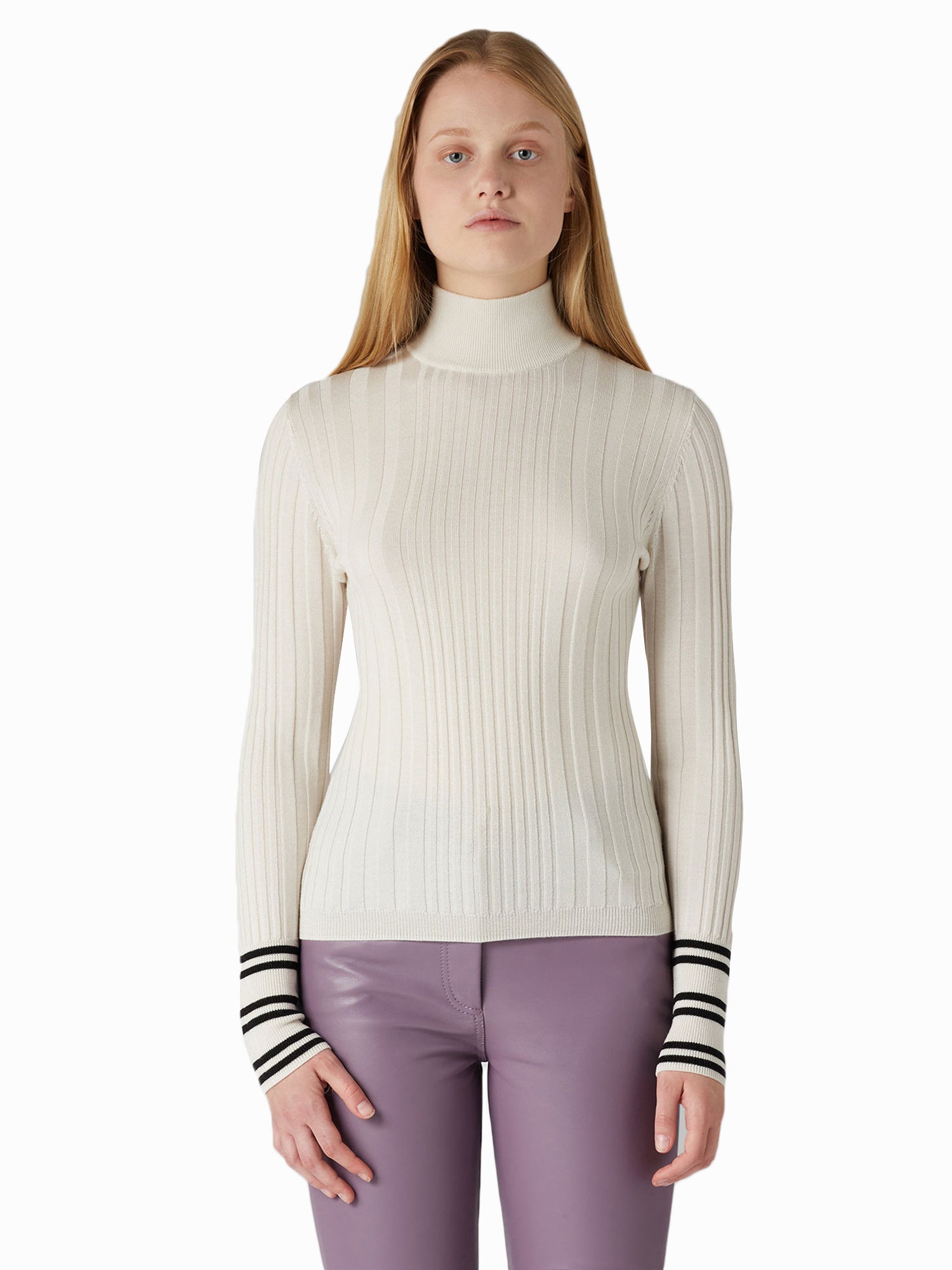 Maglie a collo alto Bianco Trussardi Jeans