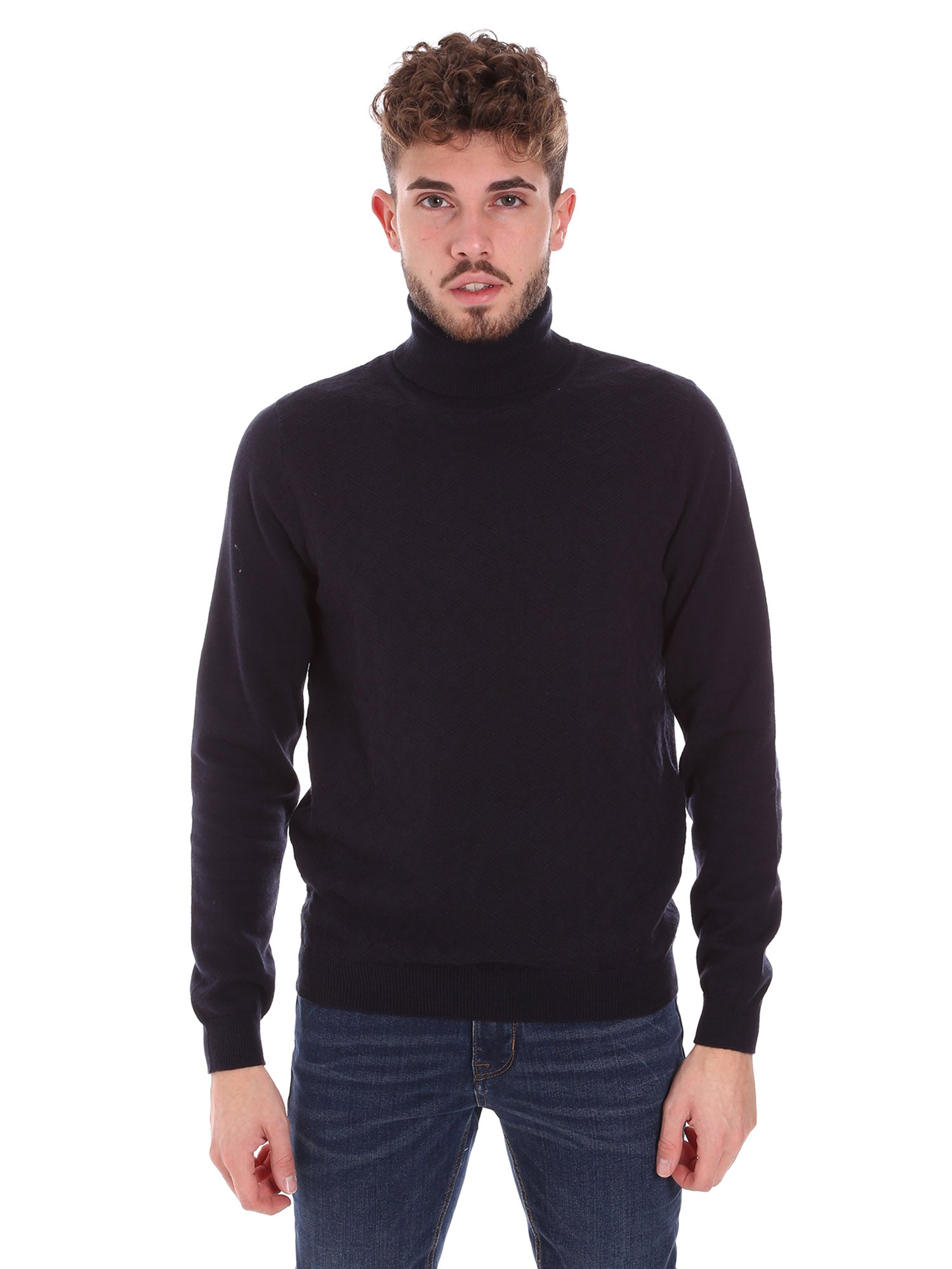 Maglie a collo alto Blu Antony Morato