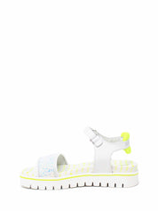 Sandali con strappi Bianco Giallo Patrizia Pepe