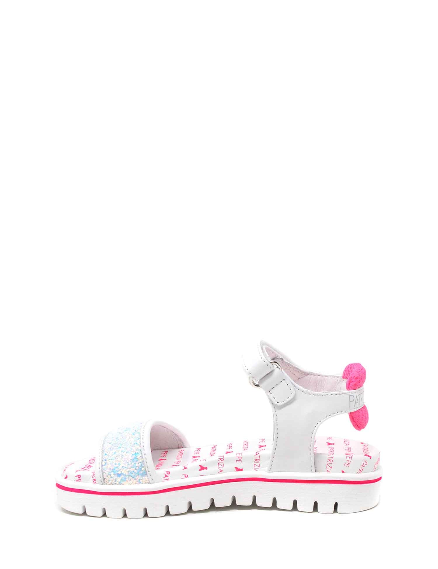 Sandali con strappi Bianco Rosa Patrizia Pepe