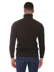 Maglie a collo alto Verde Gabardine