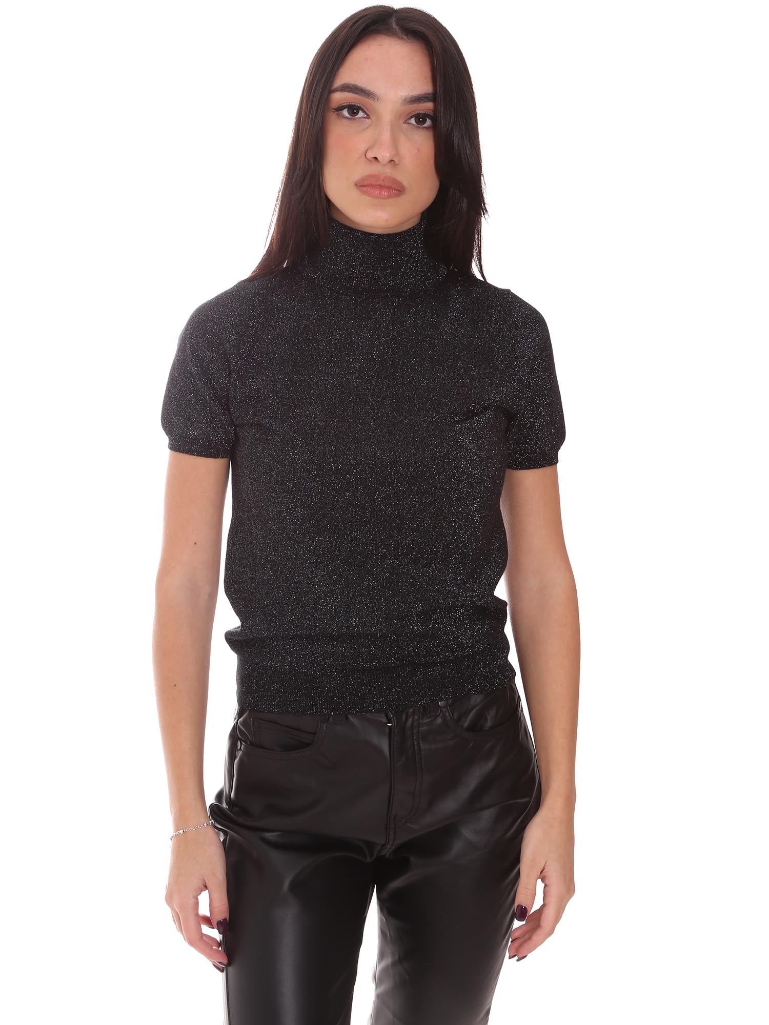 Maglie a collo alto Nero Gaelle