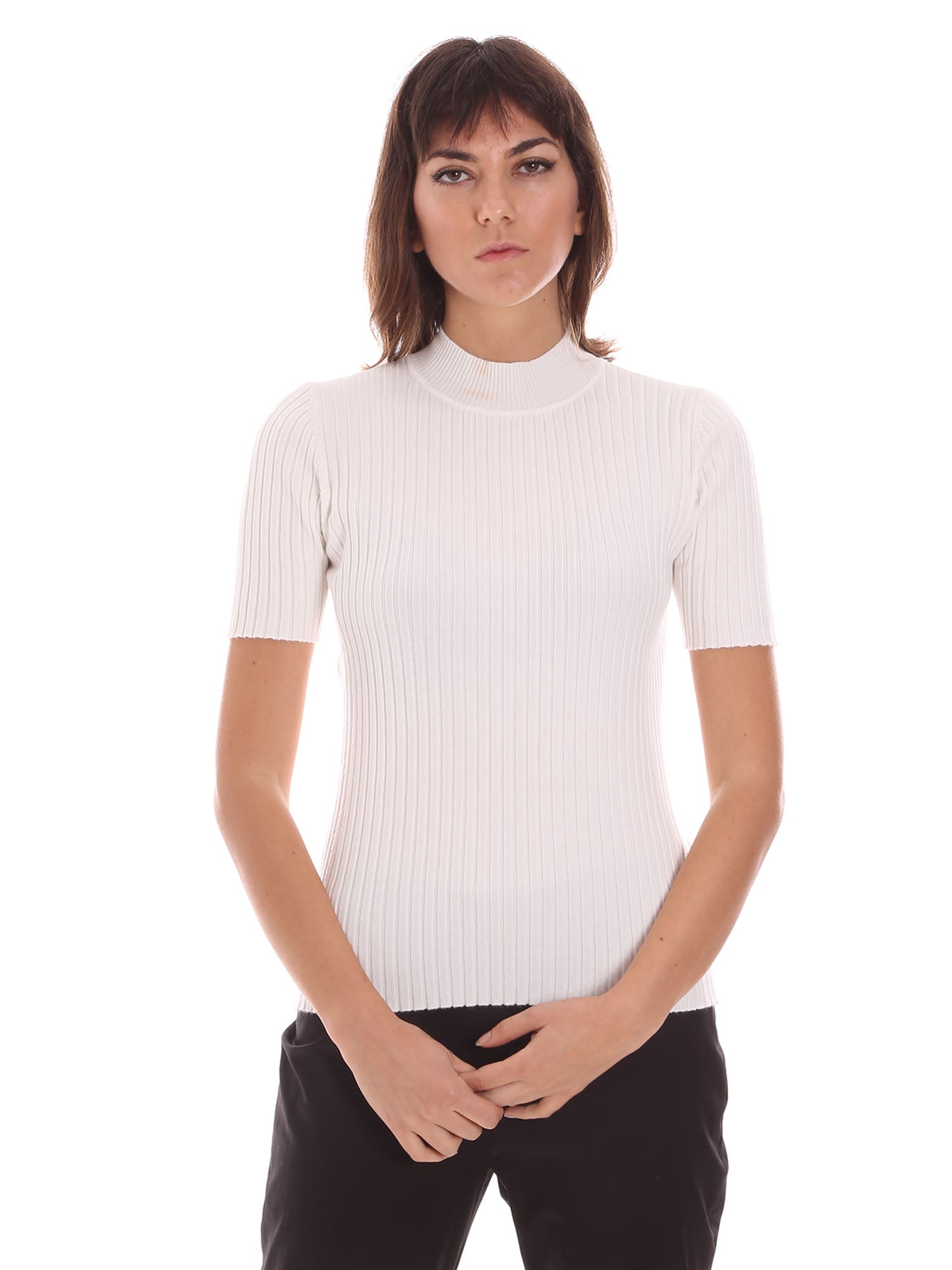 Maglie a collo alto Bianco Jijil