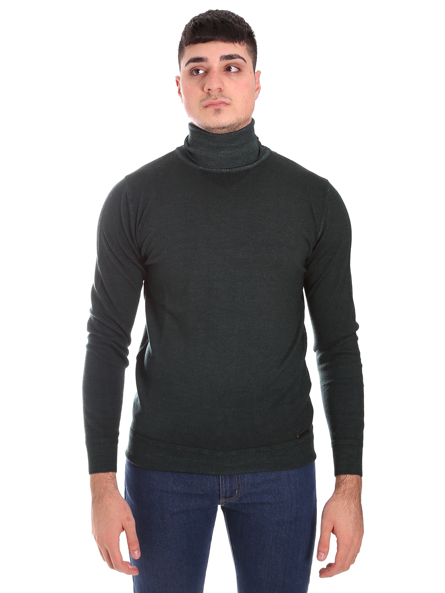 Maglie a collo alto Verde Frankie Morello