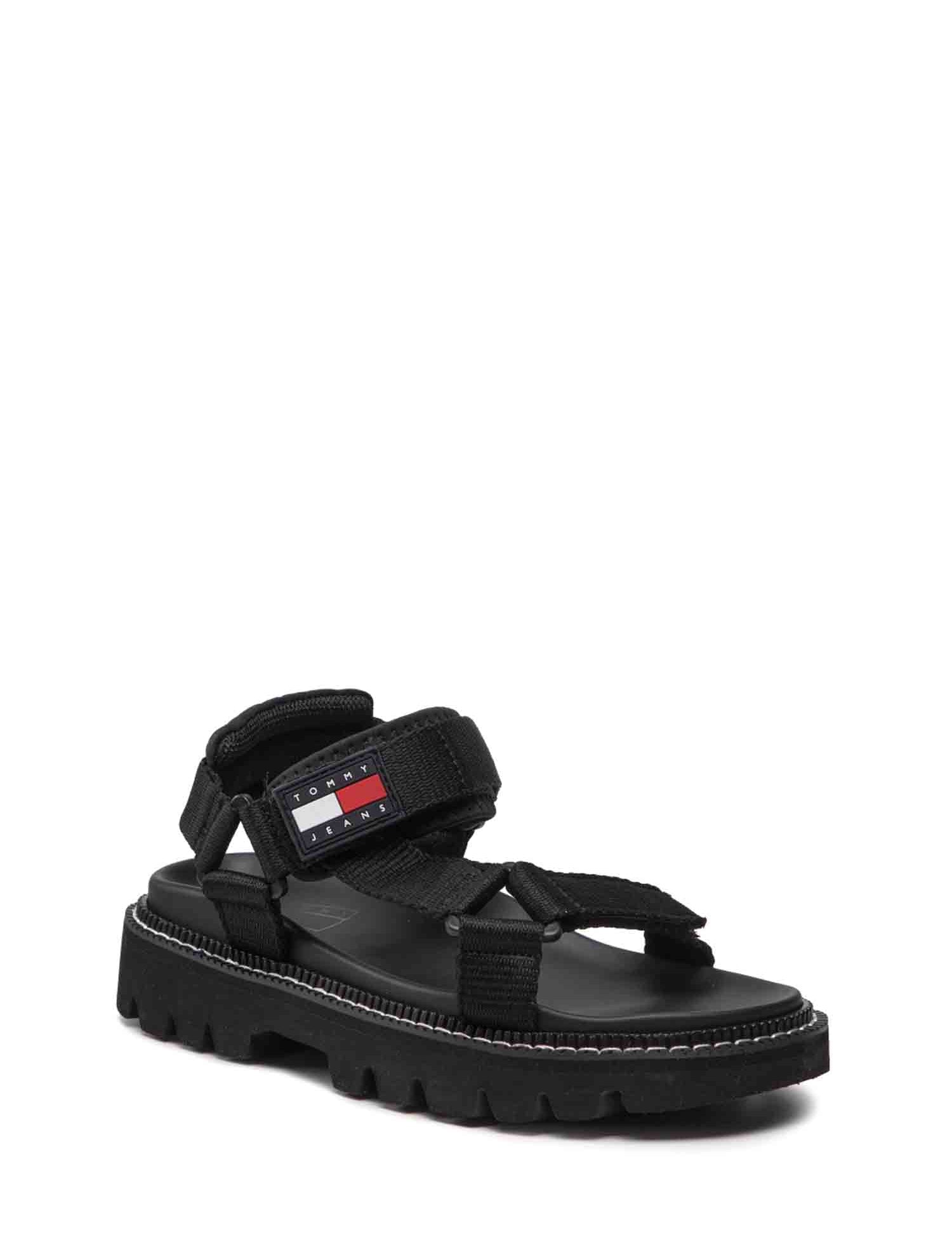Sandali con strappi Nero Tommy Jeans