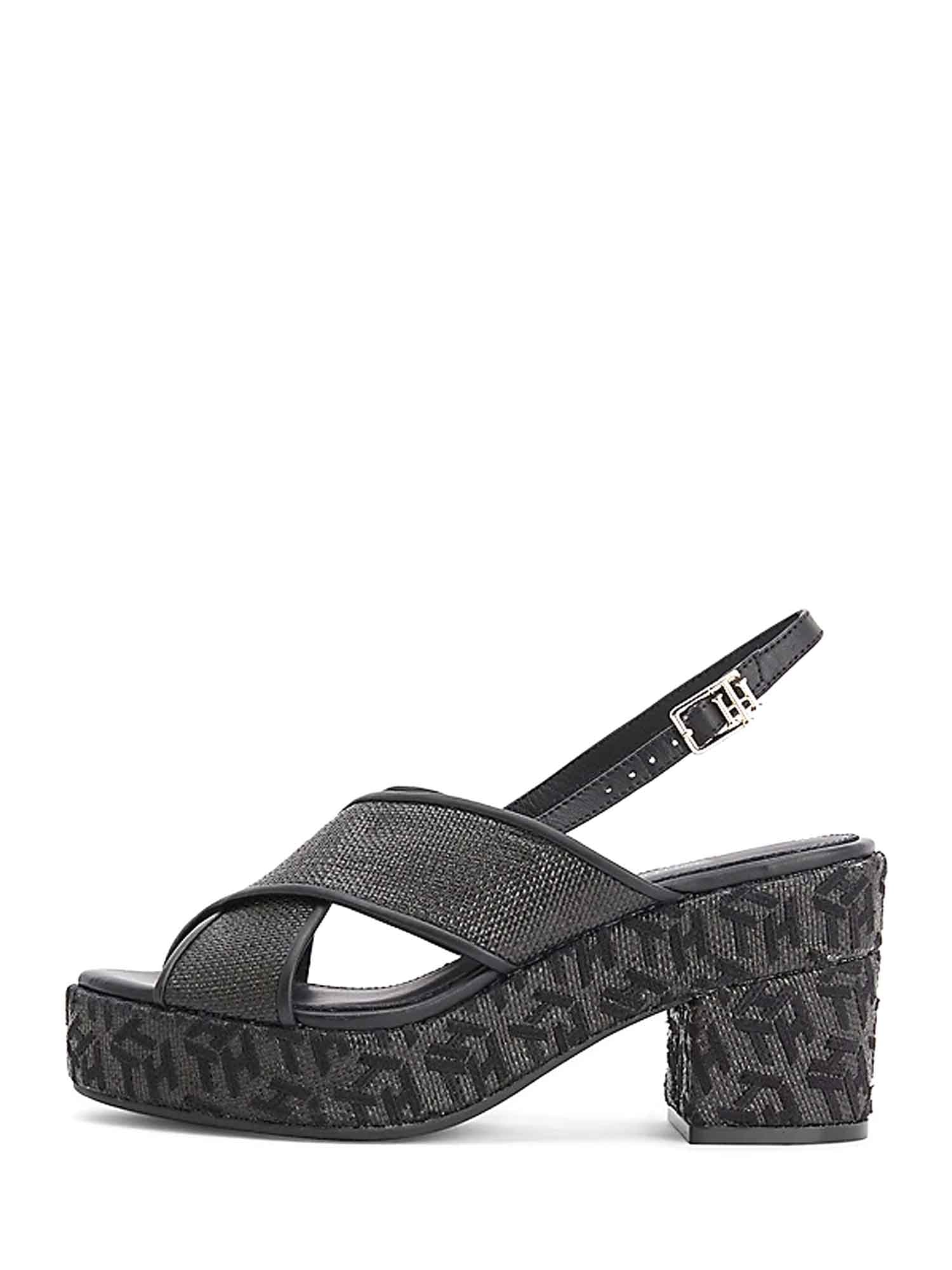 Sandali tacco Nero Tommy Hilfiger