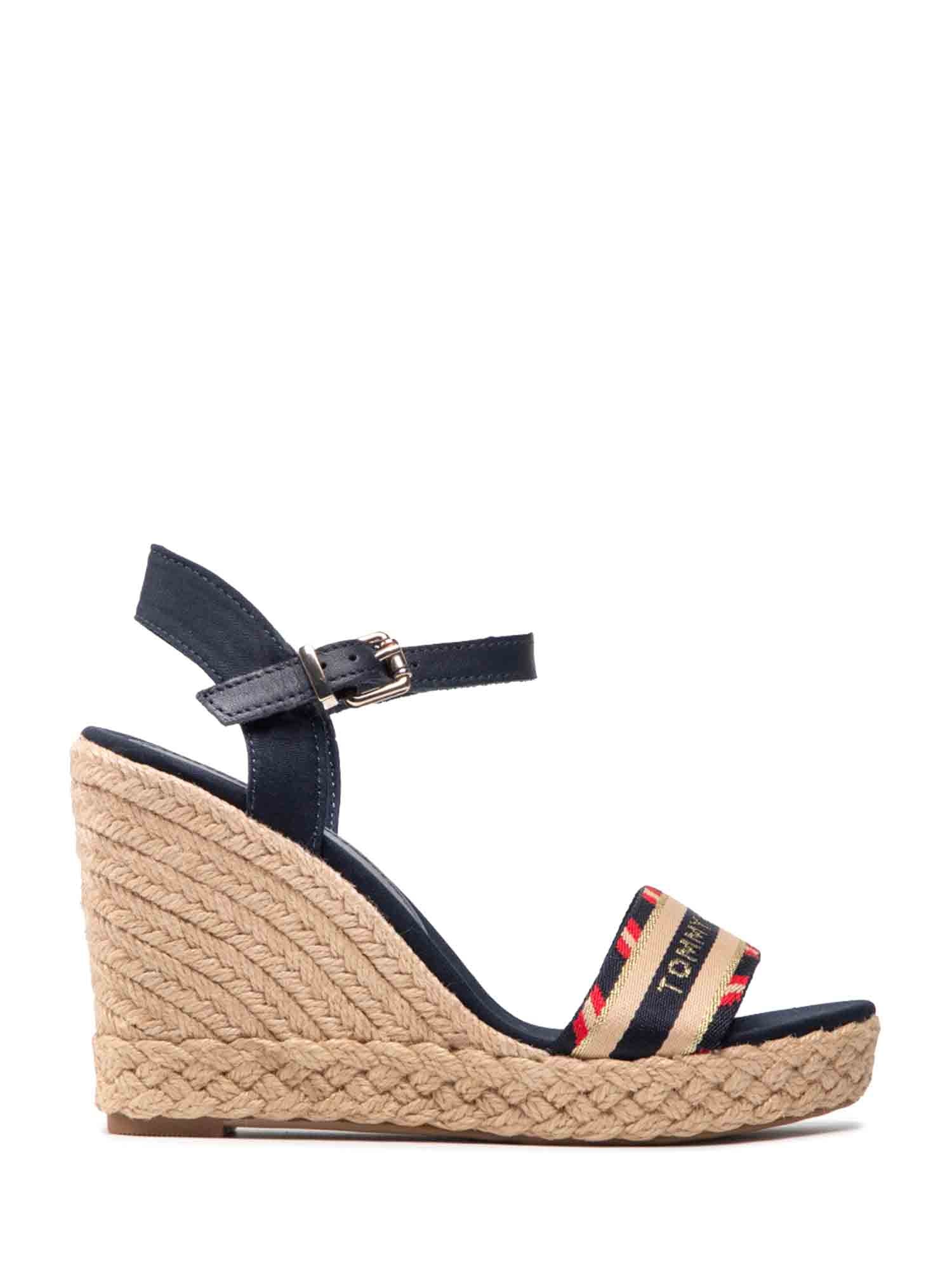 Sandali zeppa Blu Tommy Hilfiger