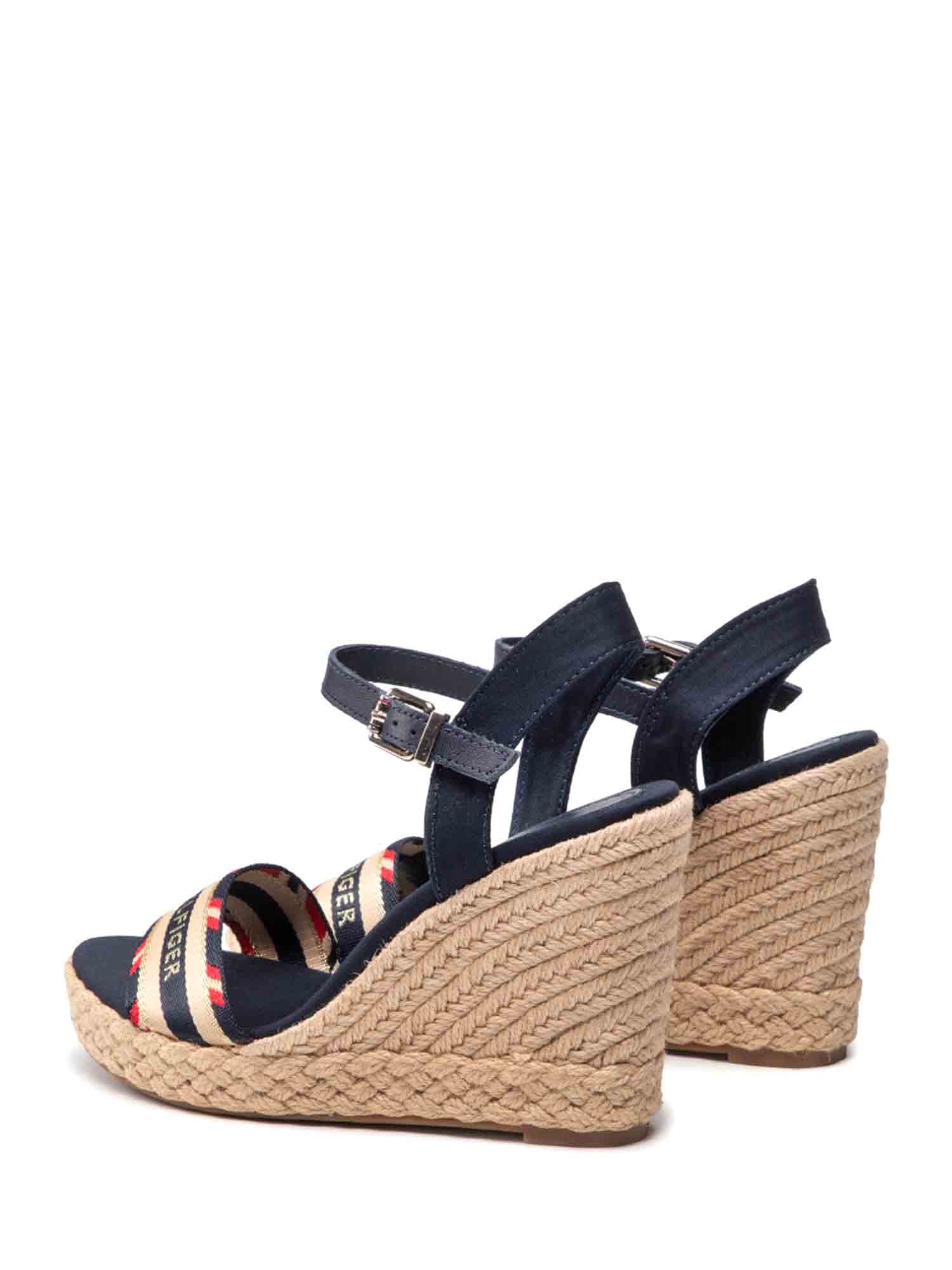 Sandali zeppa Blu Tommy Hilfiger