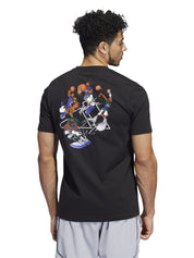 T-shirt Nero Adidas Performance
