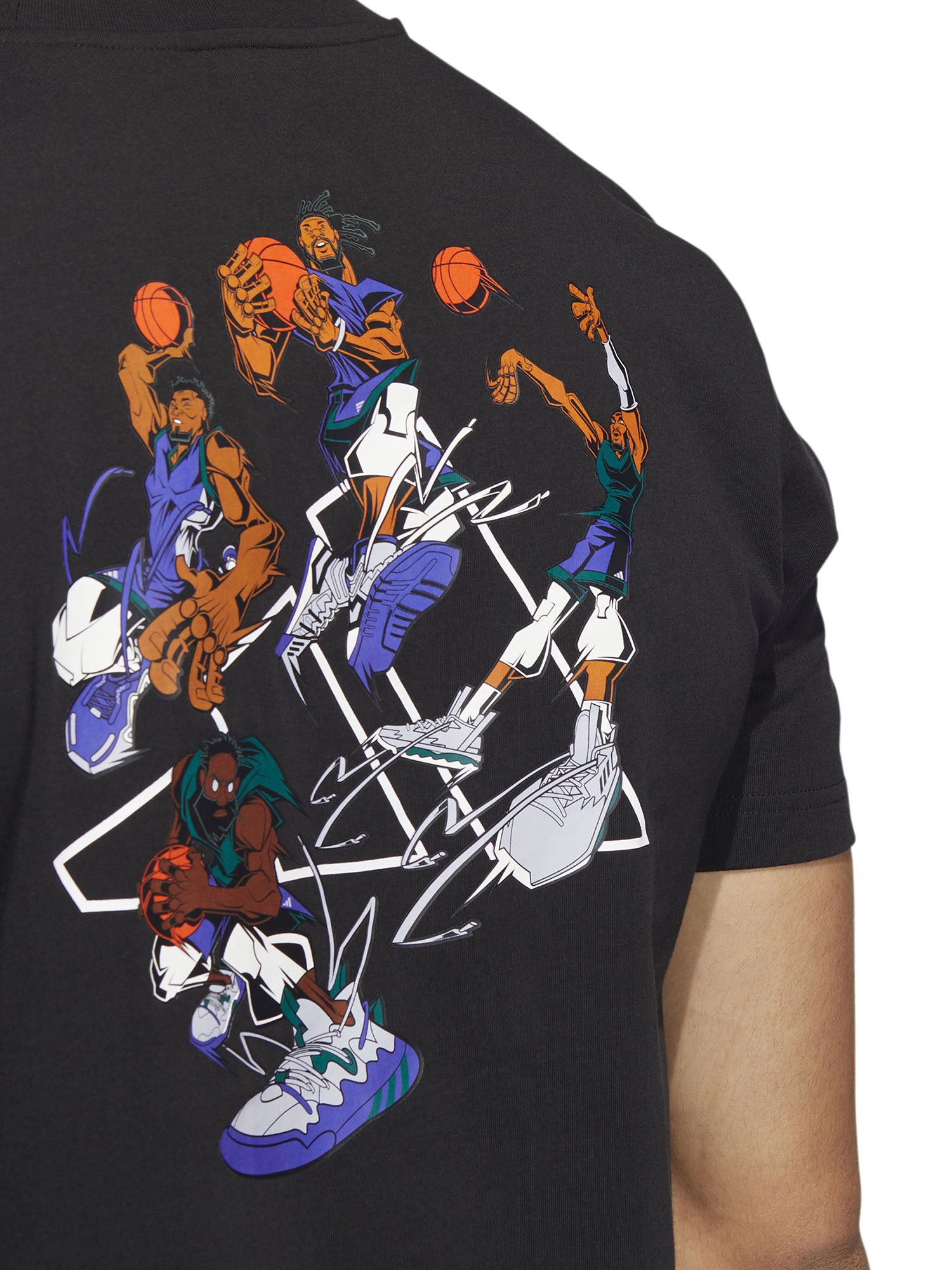 T-shirt Nero Adidas Performance