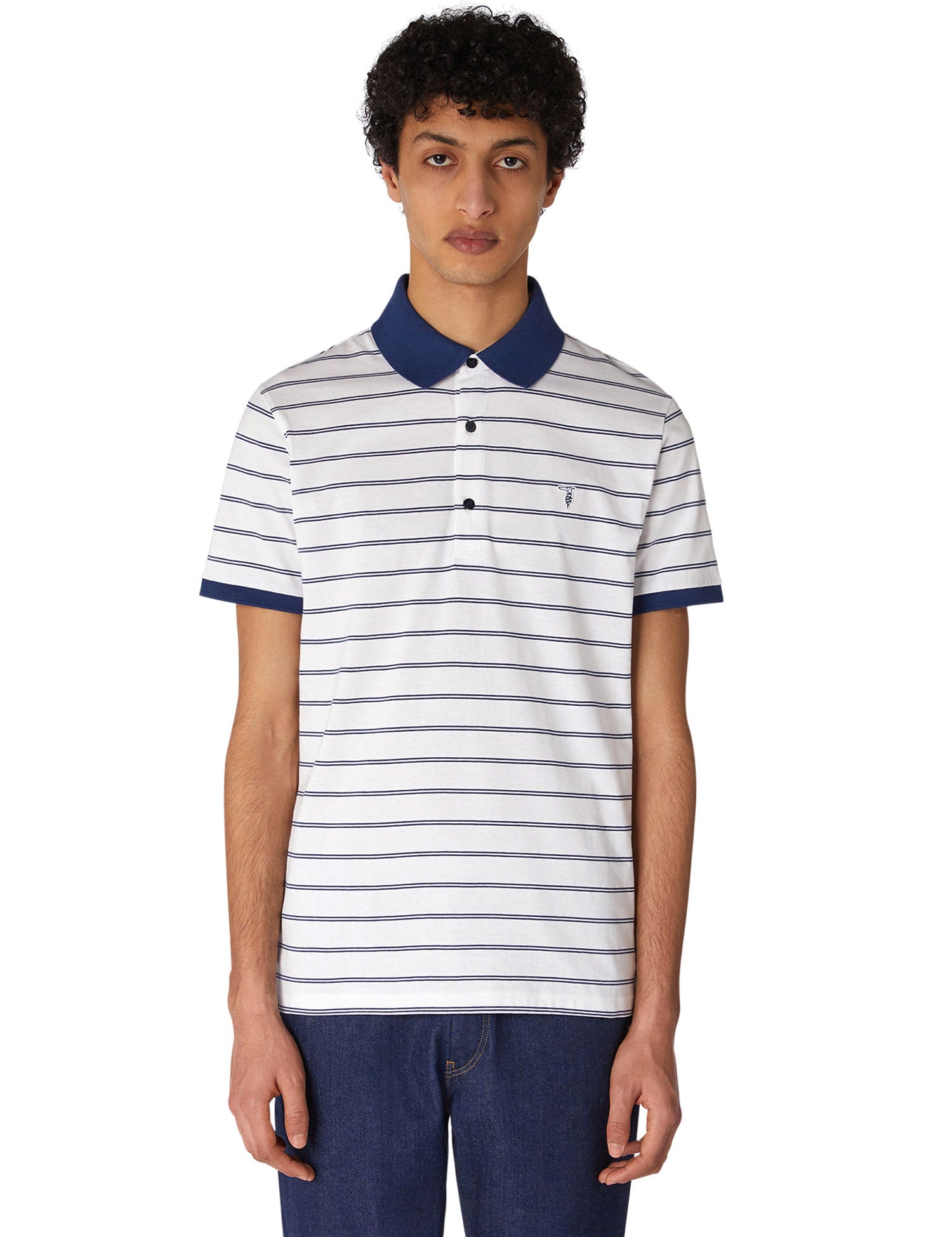 Polo Bianco Trussardi Jeans