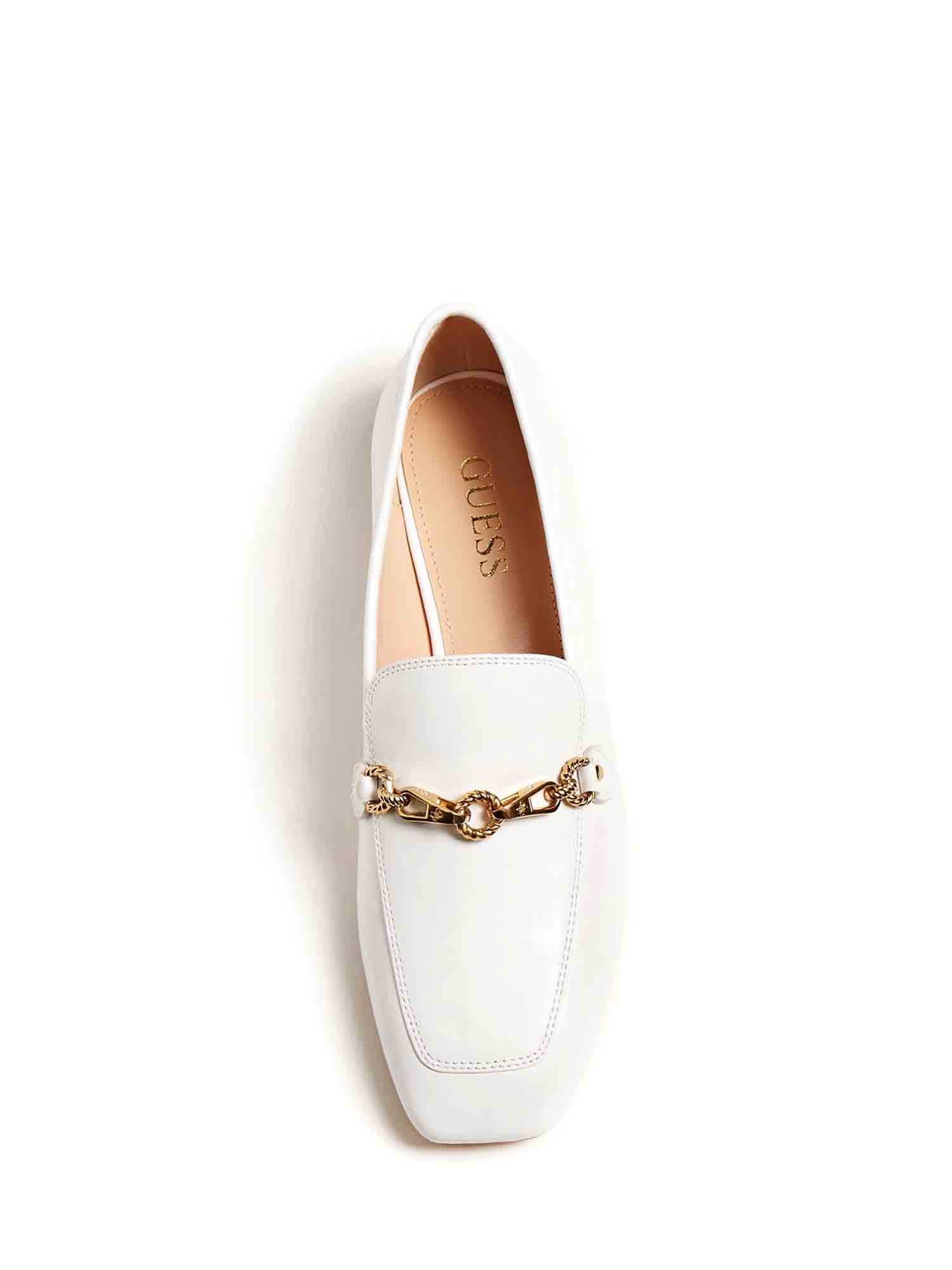 Mocassini Bianco Guess