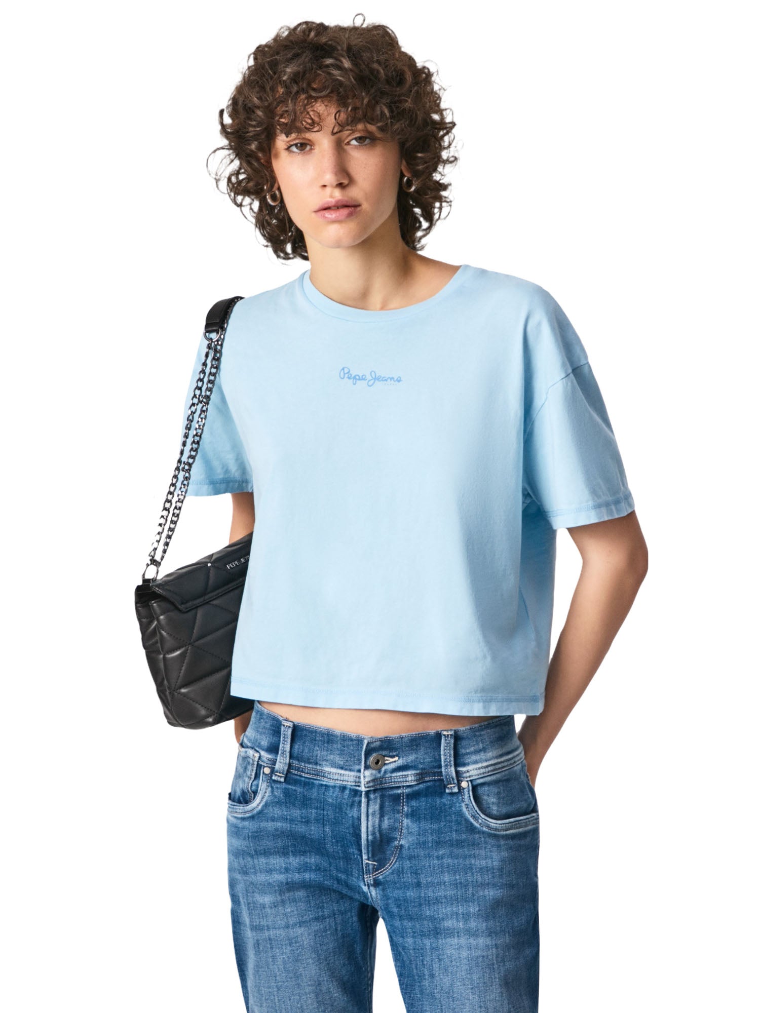 T-shirt Blu Pepe Jeans