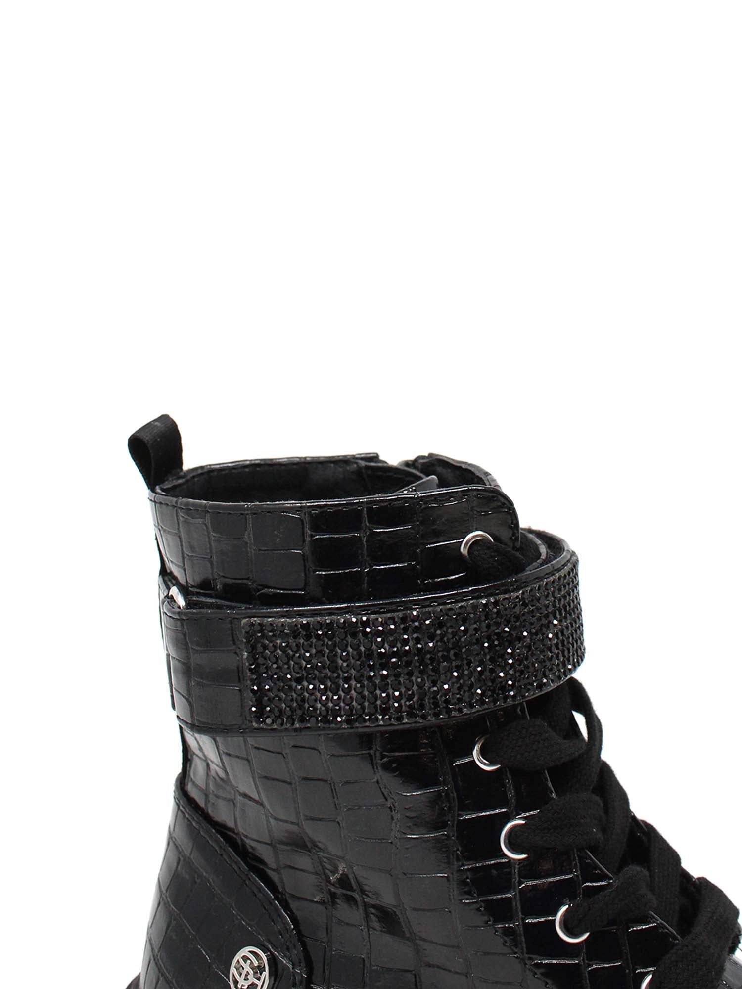 Anfibi Nero Croco Silvian Heach