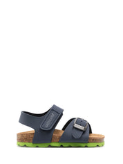 Sandali con strappi Blu Grunland Junior