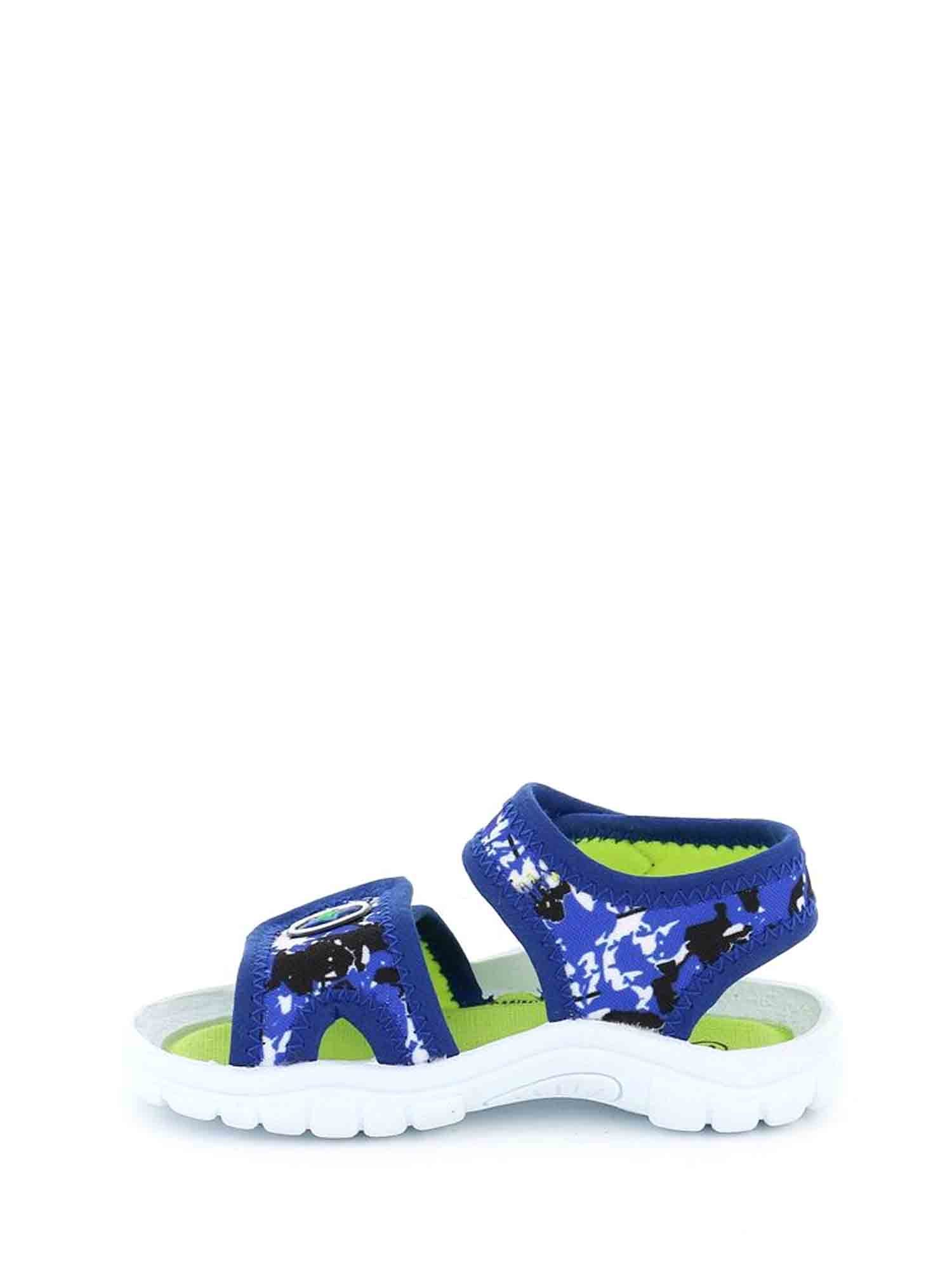 Sandali con strappi Blu Grunland Junior