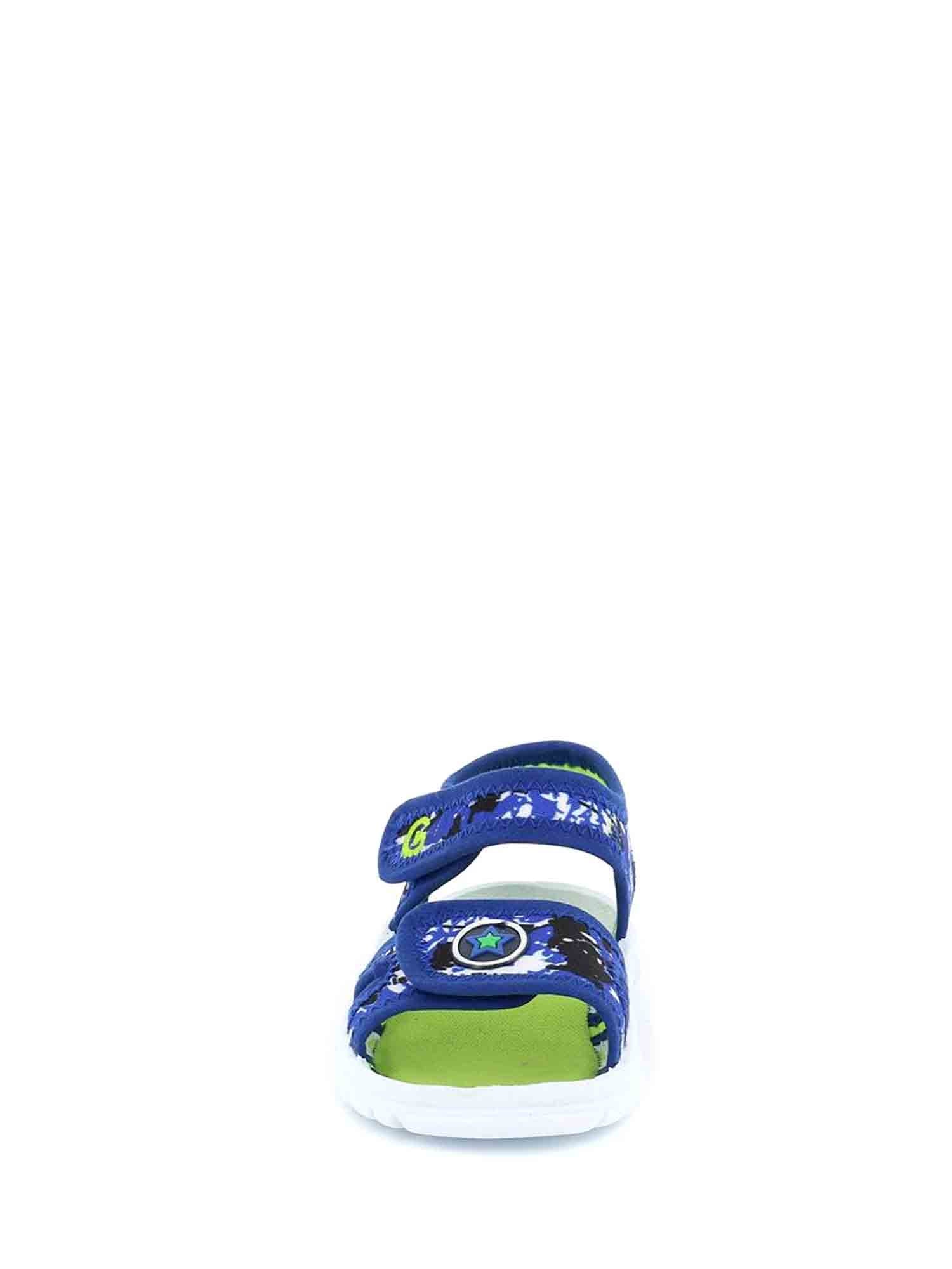 Sandali con strappi Blu Grunland Junior