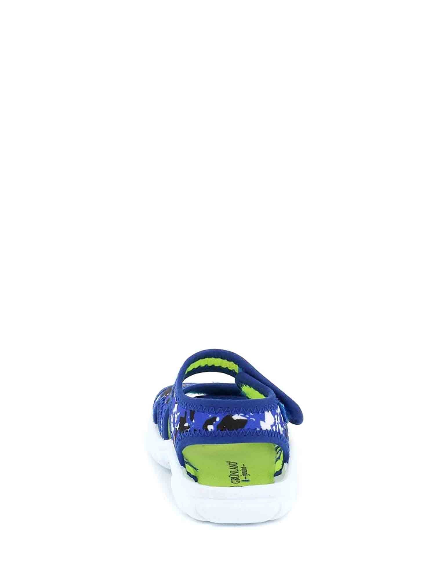Sandali con strappi Blu Grunland Junior
