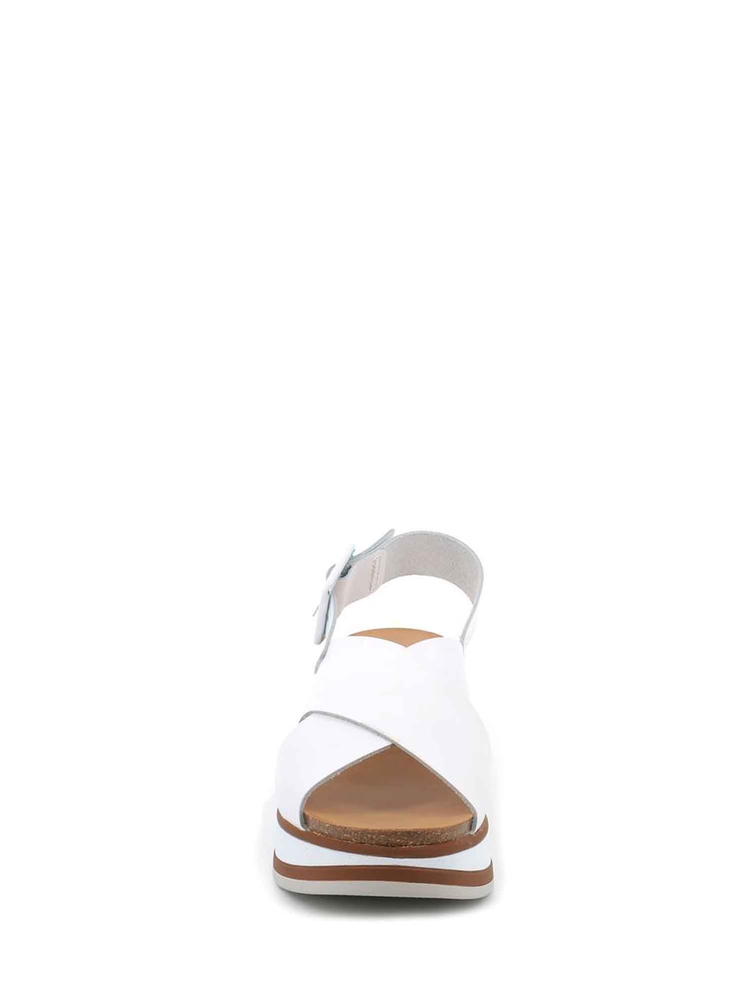 Sandali zeppa Bianco Grunland