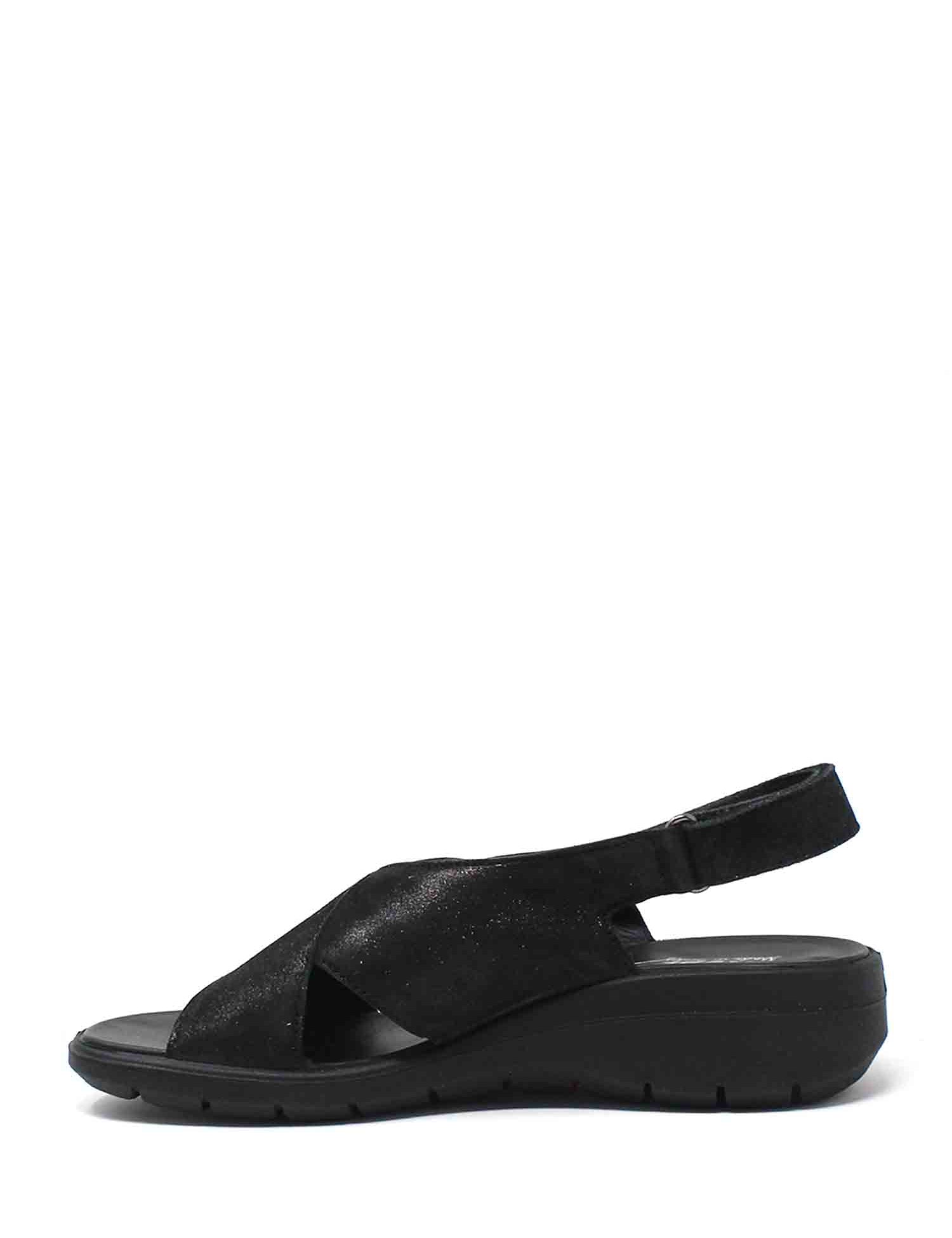 Sandali con strappi Nero Enval