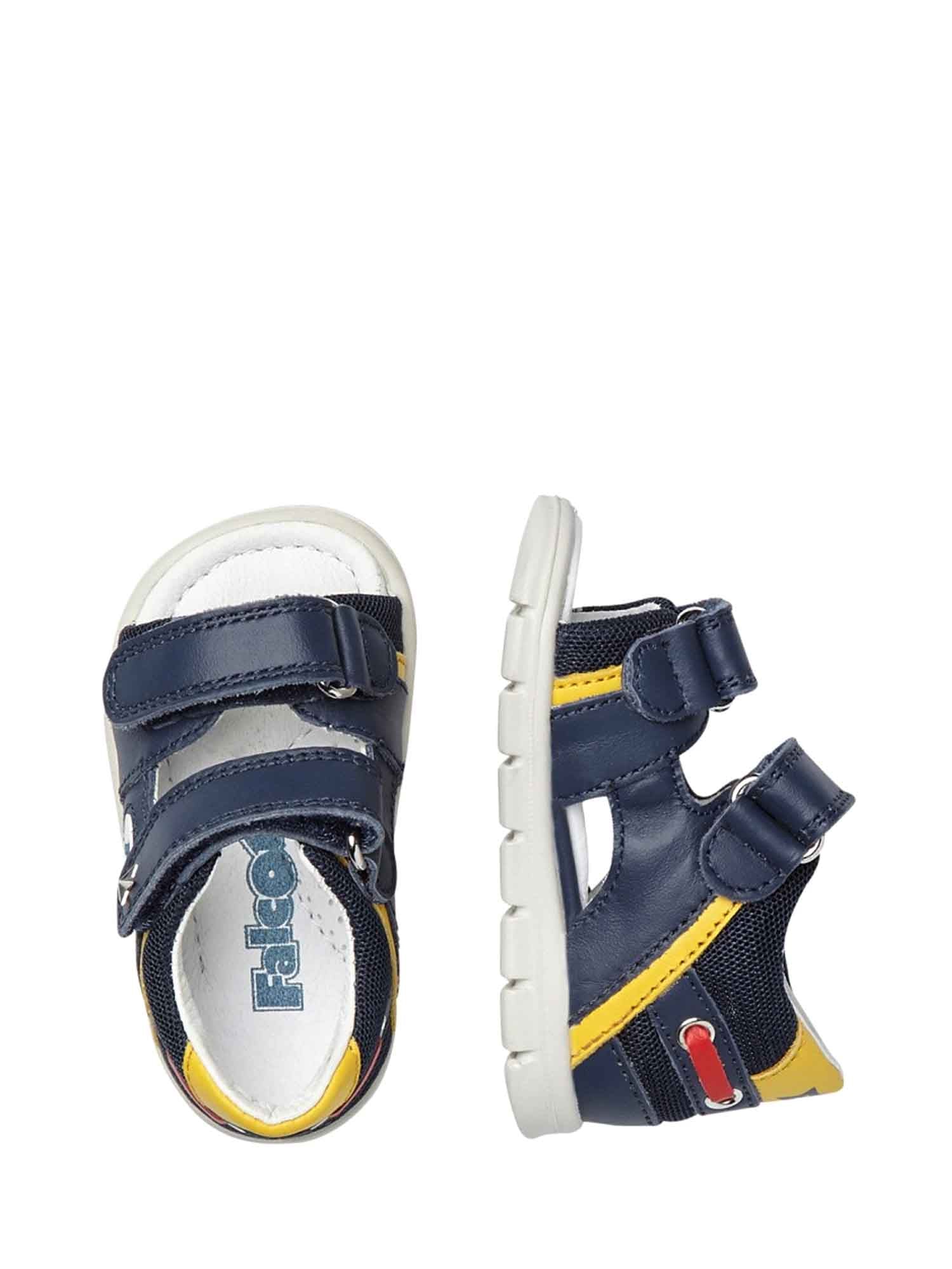 Sandali con strappi Blu Falcotto