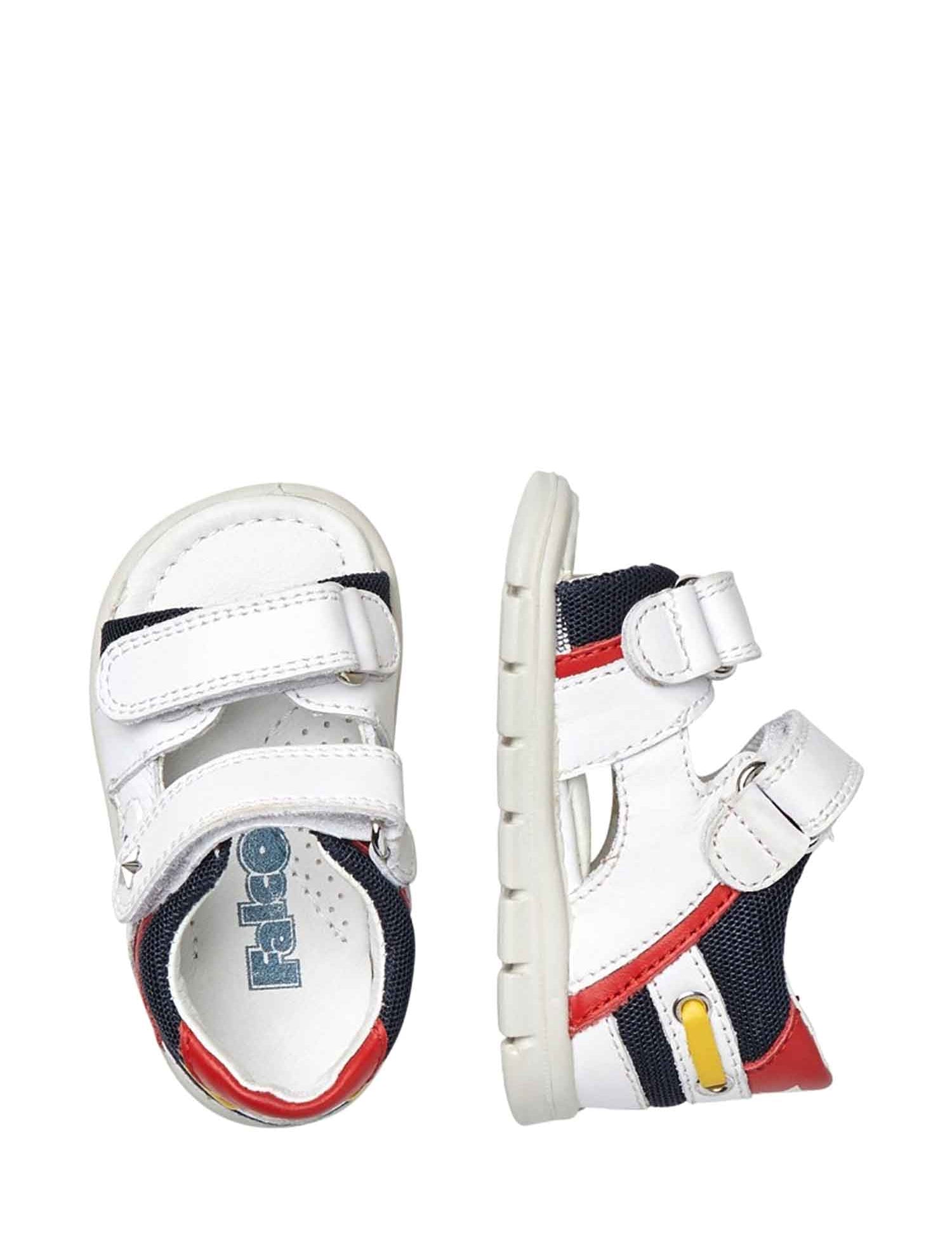 Sandali con strappi Bianco Falcotto