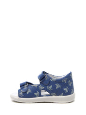 Sandali con strappi Blu Falcotto
