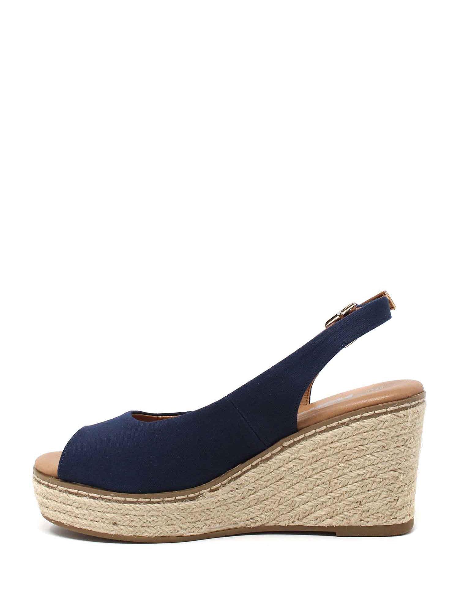 Sandali zeppa Blu Refresh