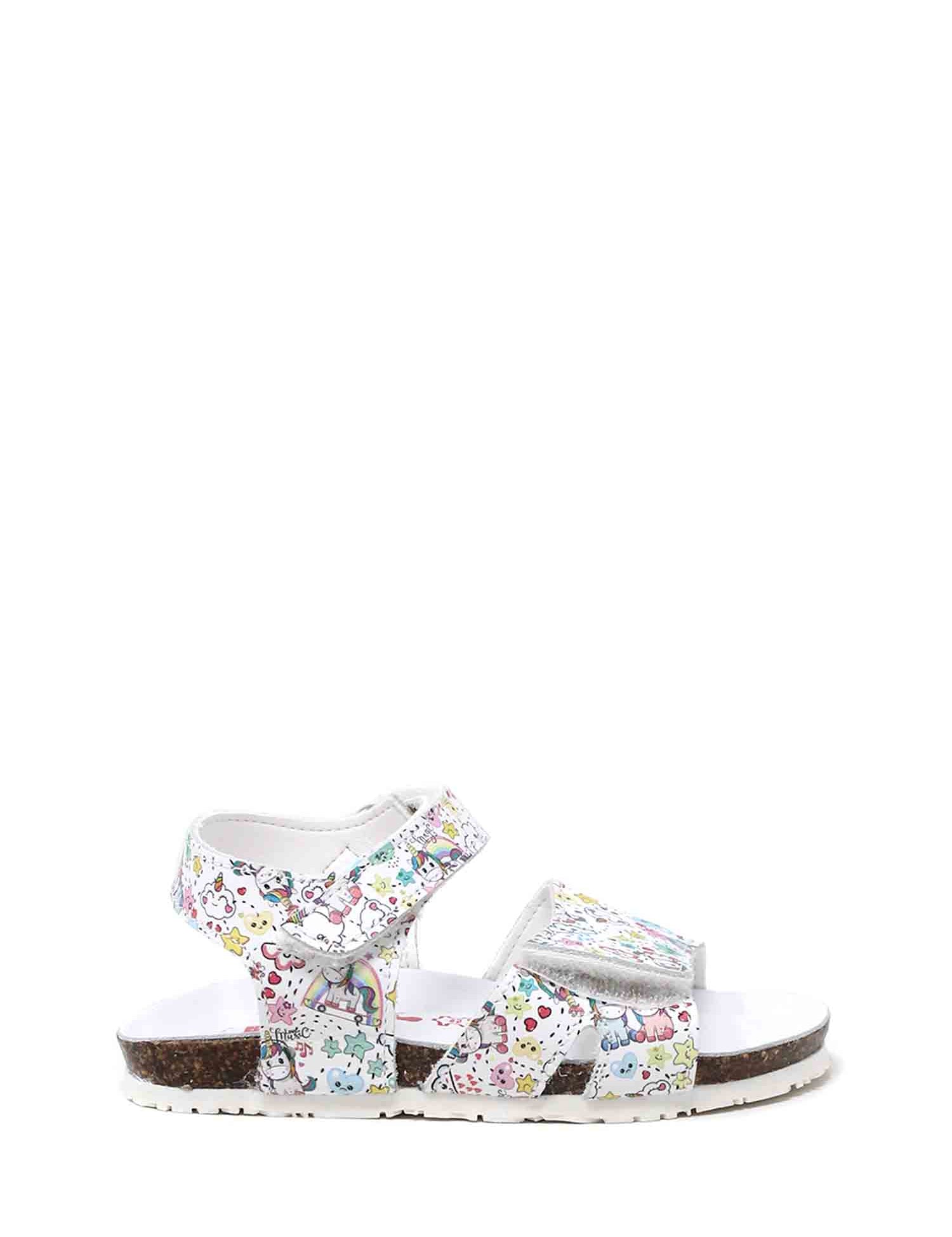 Sandali con strappi Bianco Bionatura Kids
