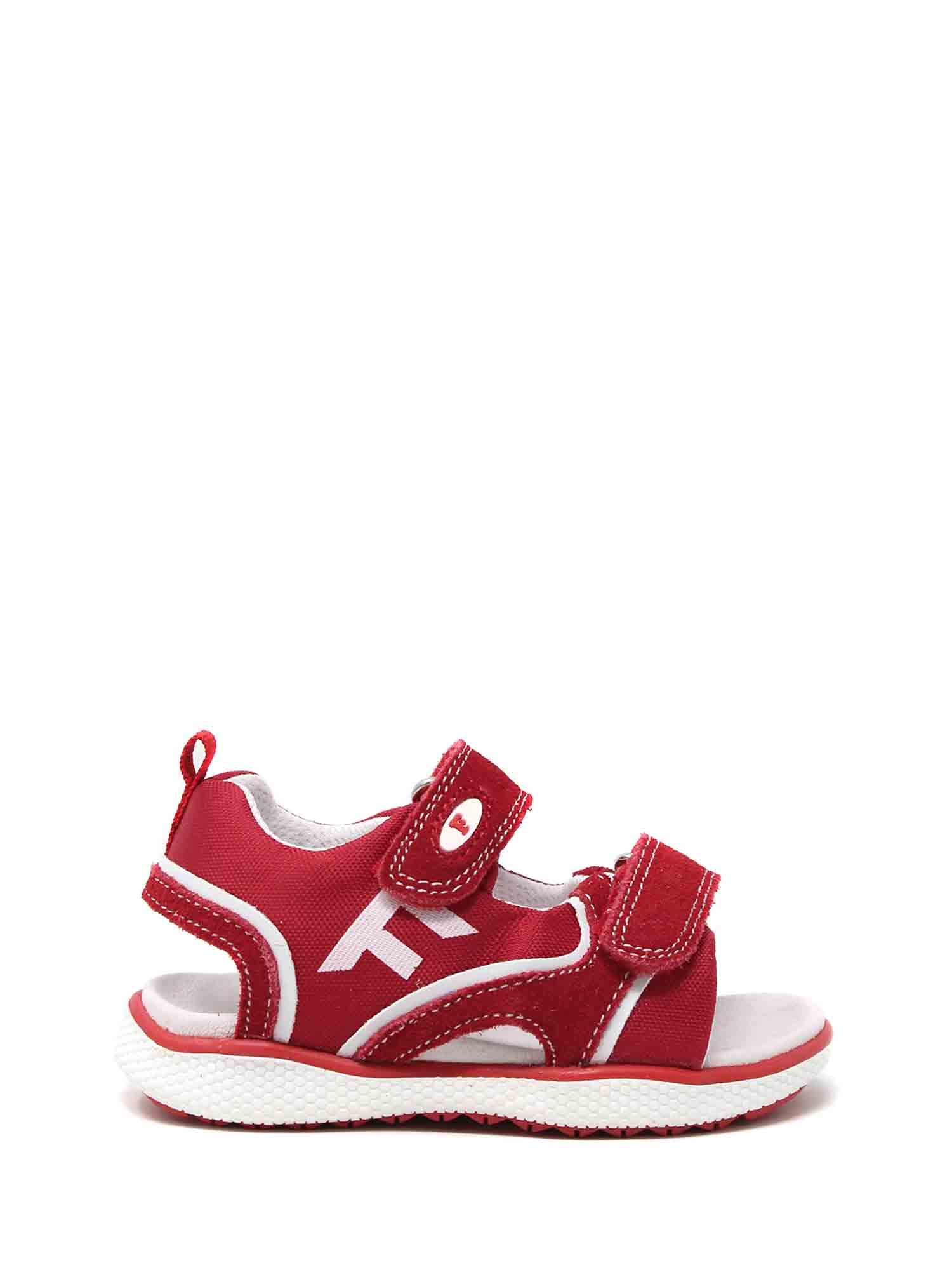 Sandali con strappi Rosso Falcotto