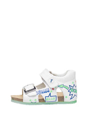 Sandali con strappi Bianco Falcotto