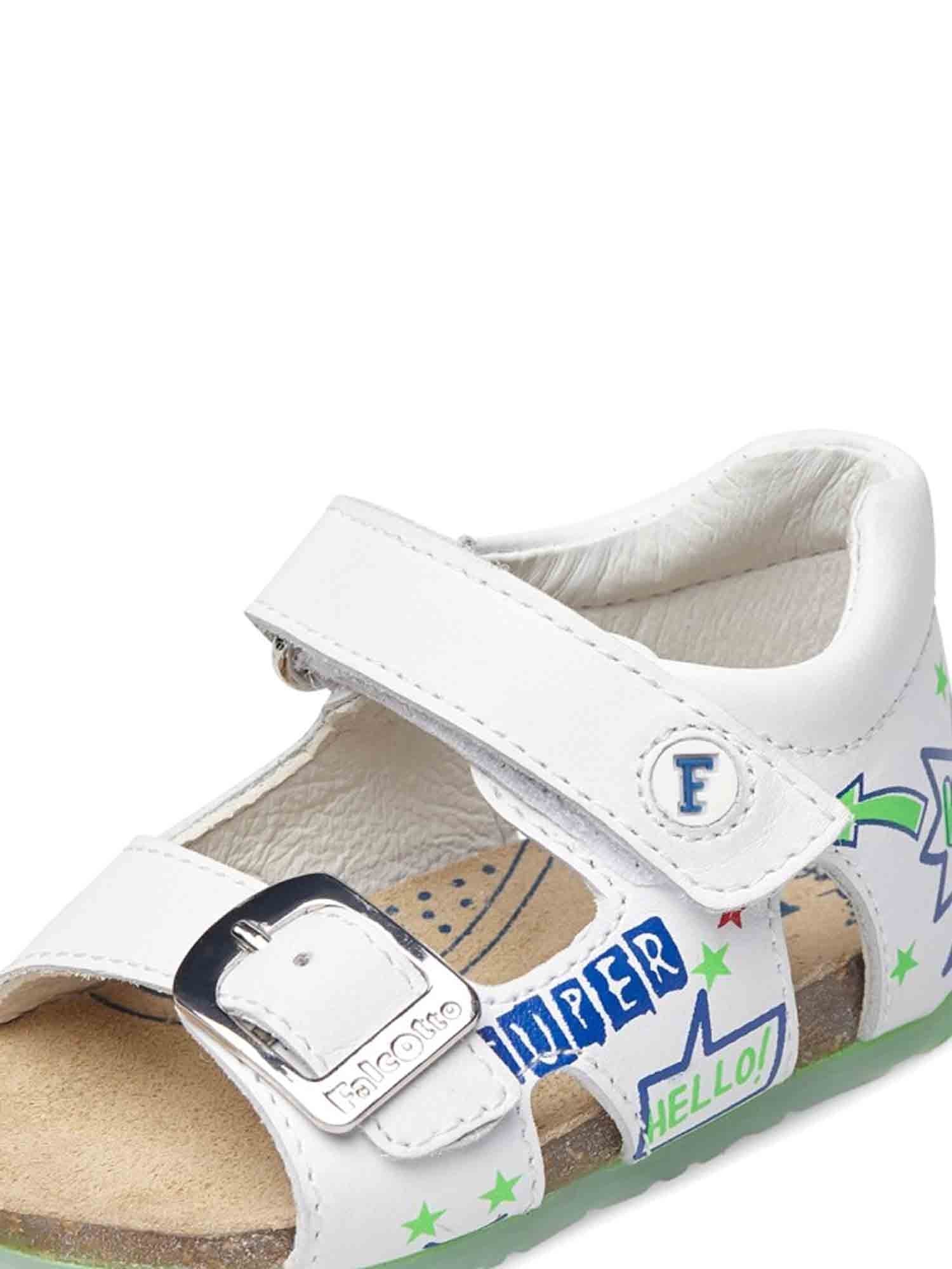 Sandali con strappi Bianco Falcotto