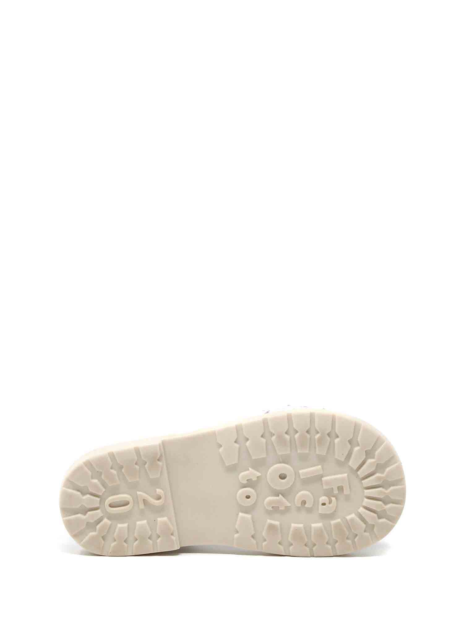 Sandali con strappi Bianco Falcotto