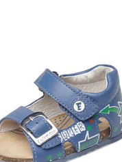 Sandali con strappi Blu Falcotto