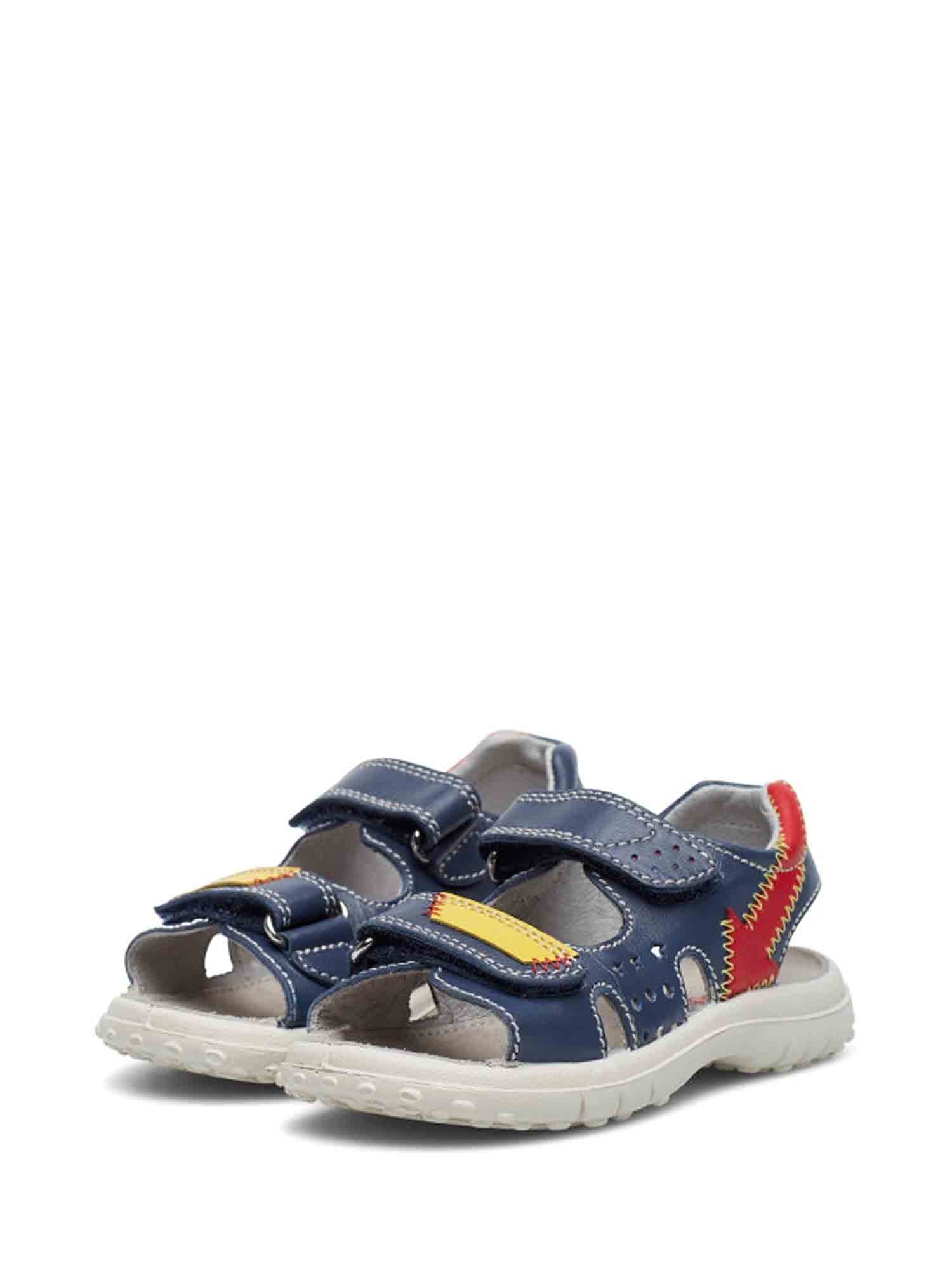 Sandali con strappi Blu Naturino